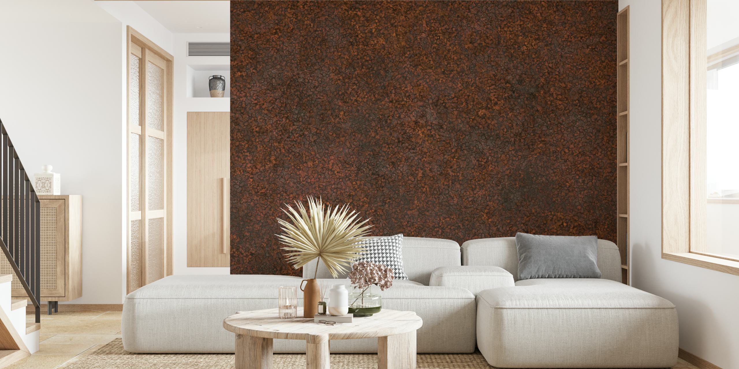 Urban Grit Fusion Rust Surface en una habitación