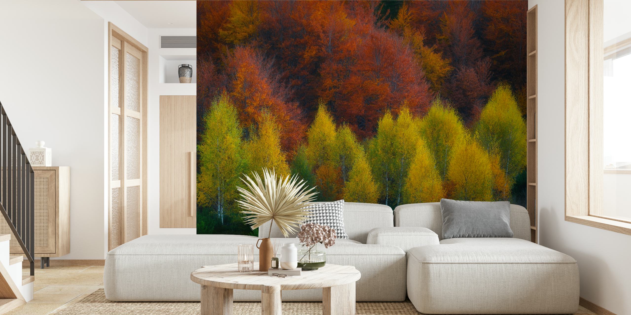 Nimbrethil wallpaper displayed in a room