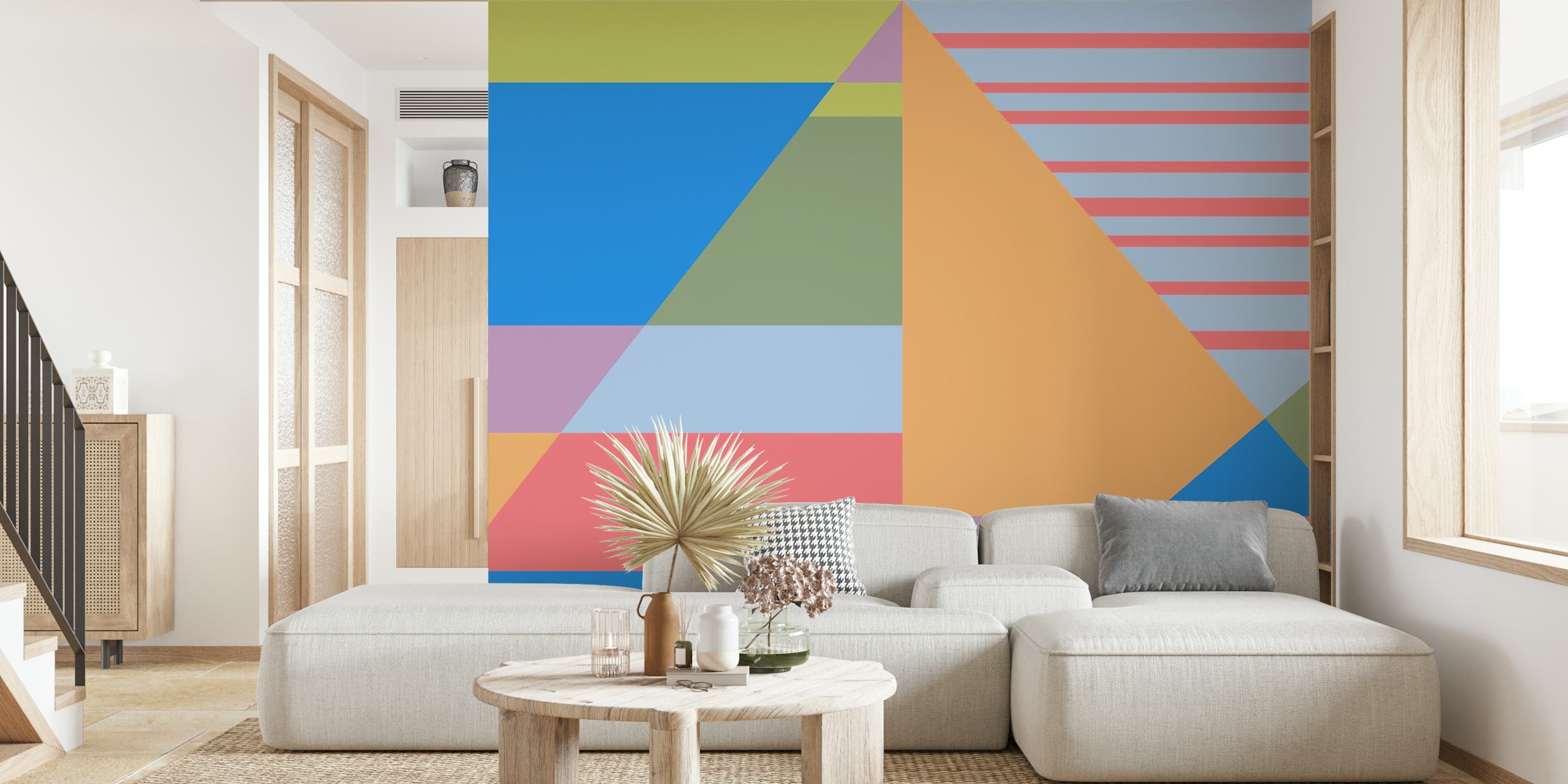 Papel tapiz Colorful Journey 1 en una habitación
