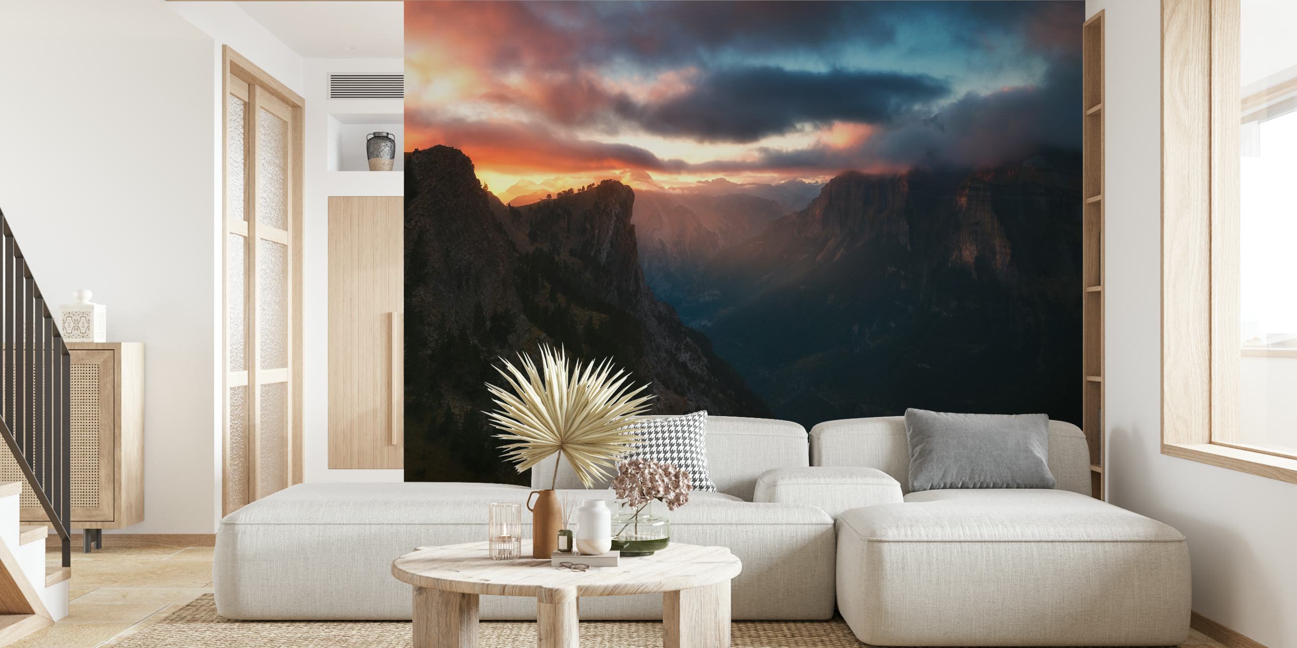 Ταπετσαρία Ordesa που αναδεικνύει τη θέα του βουνού