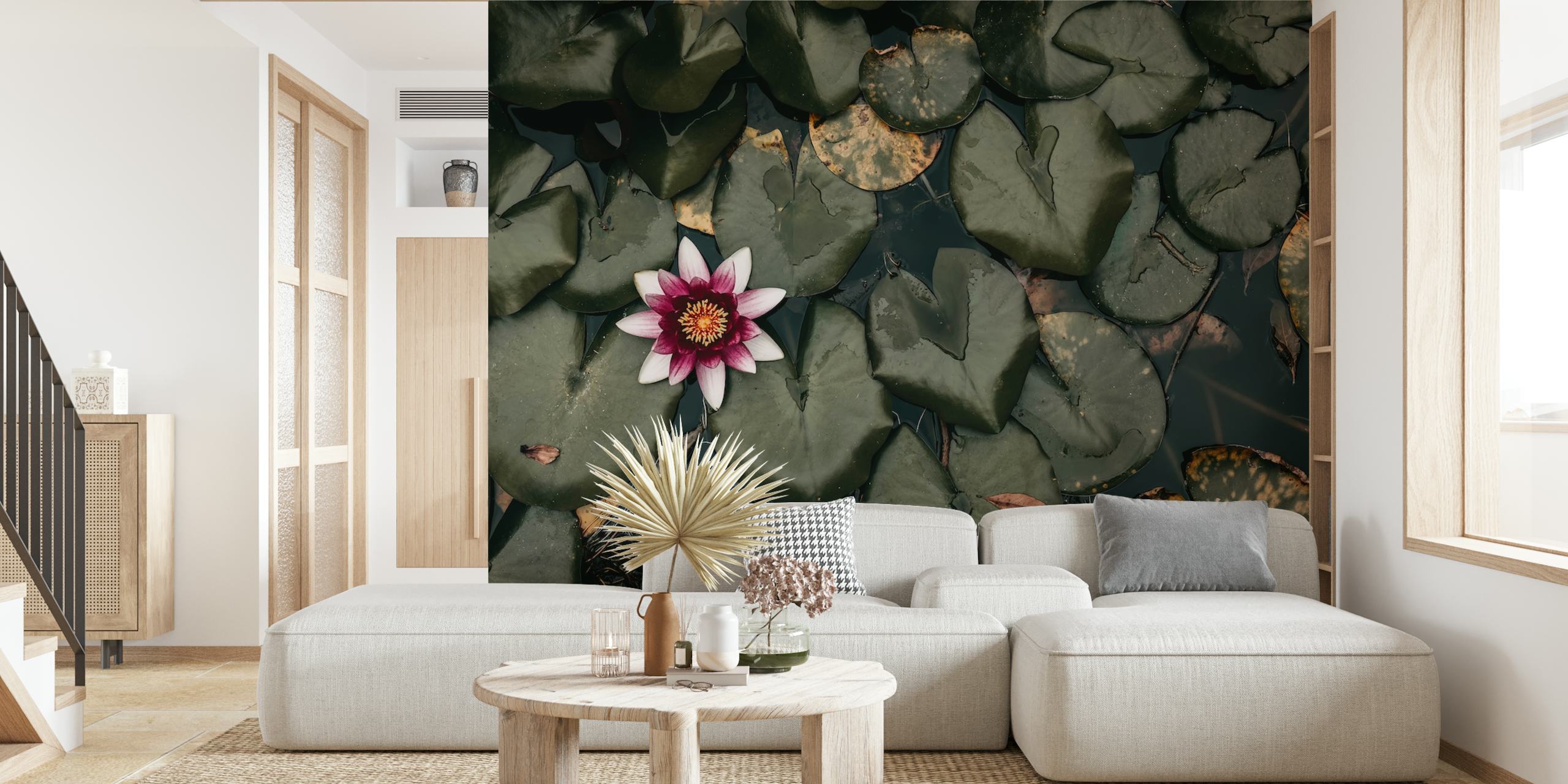 Flower water lily pad projekt tapet