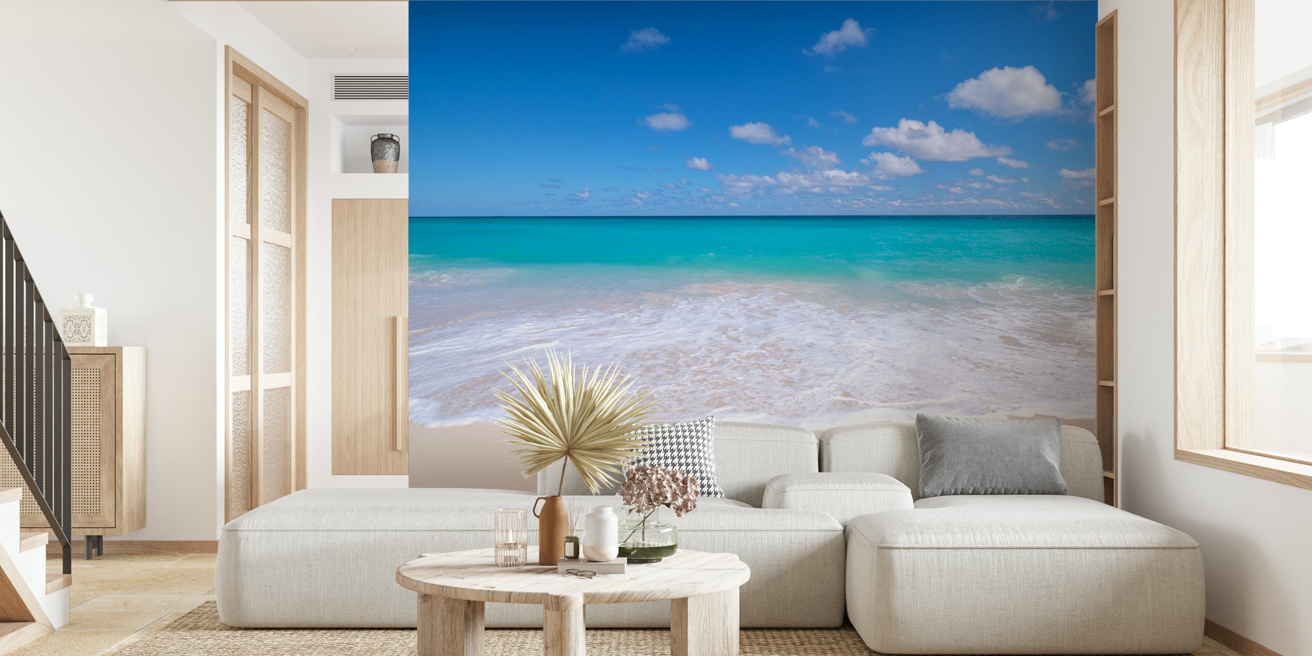 Papel tapiz White sandy beach en una habitación