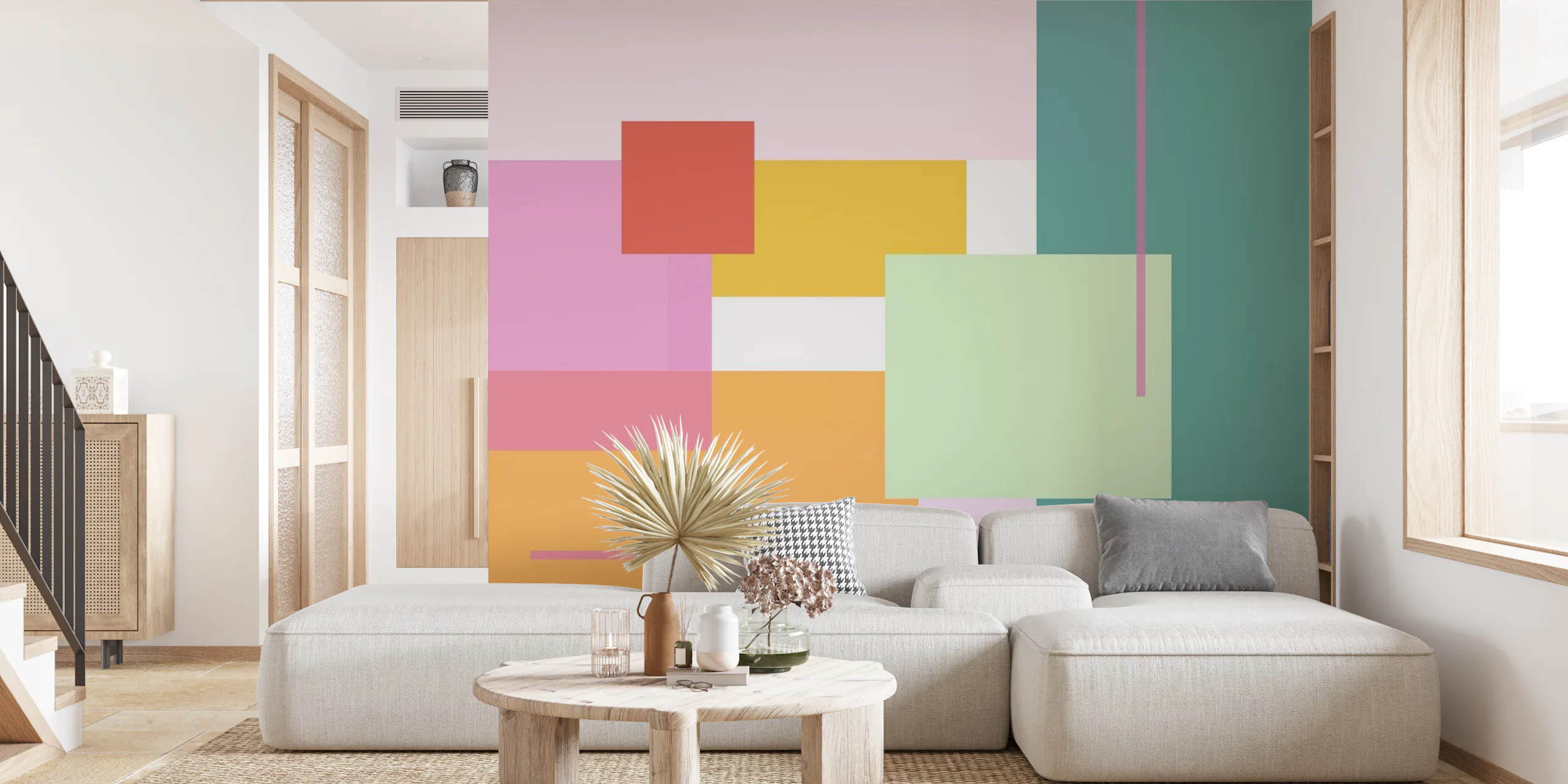 Color Block 4 Wallpaper - Happywall