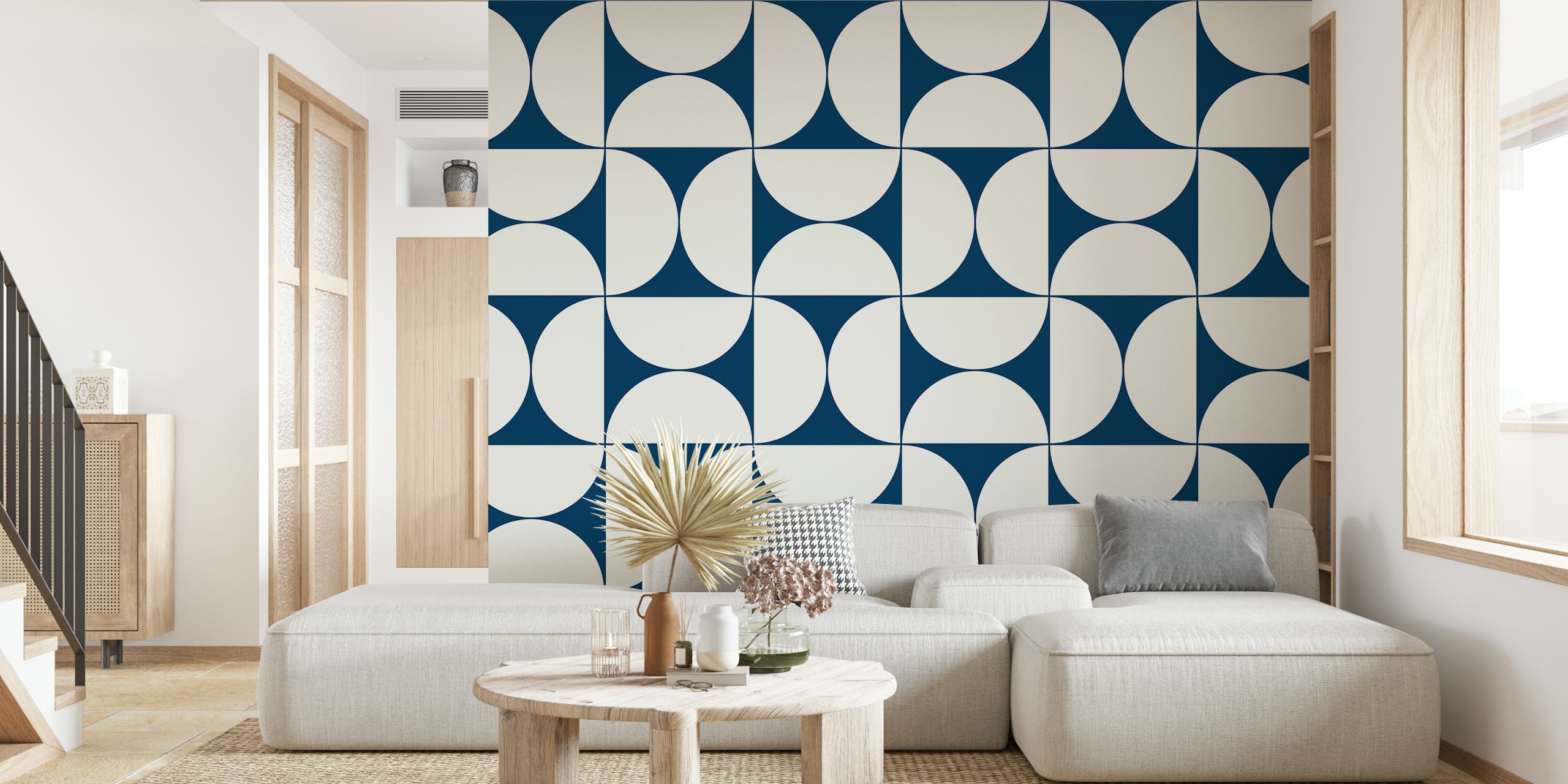 Mid-Century Modern Pattern No22 wallpaper in a room