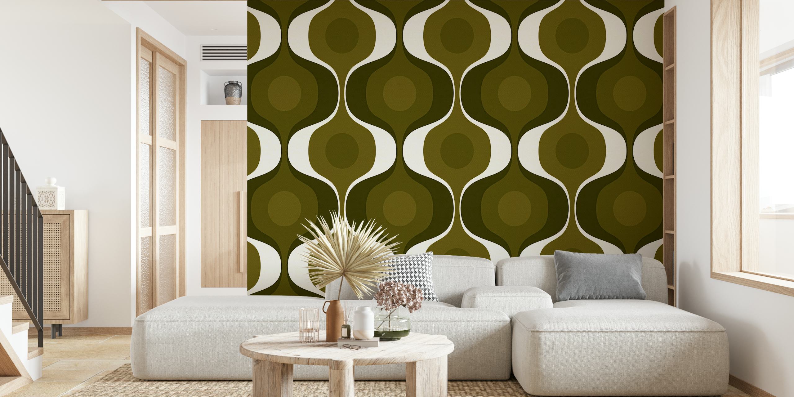 Retro 70s fashion wallpaper design