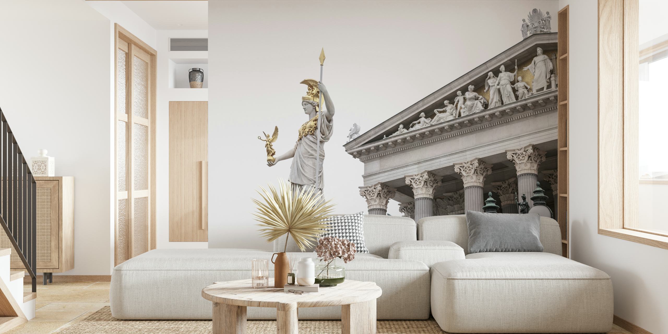 Guardian of Wisdom wallpaper displayed in a room