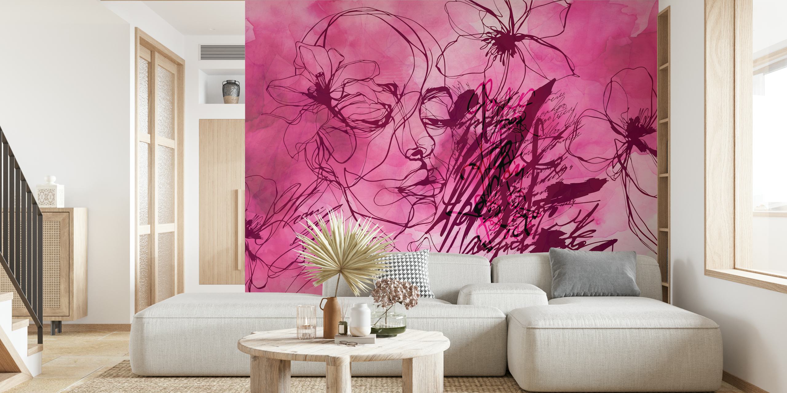 Passionate Pink Dreams tapetti huoneessa