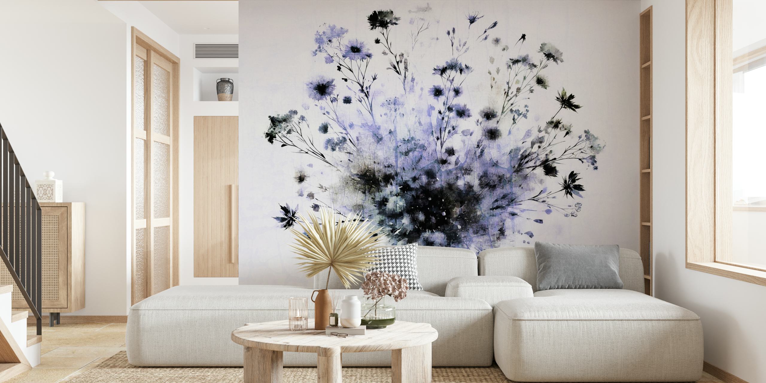 Florales Design Inky Blossom Splash