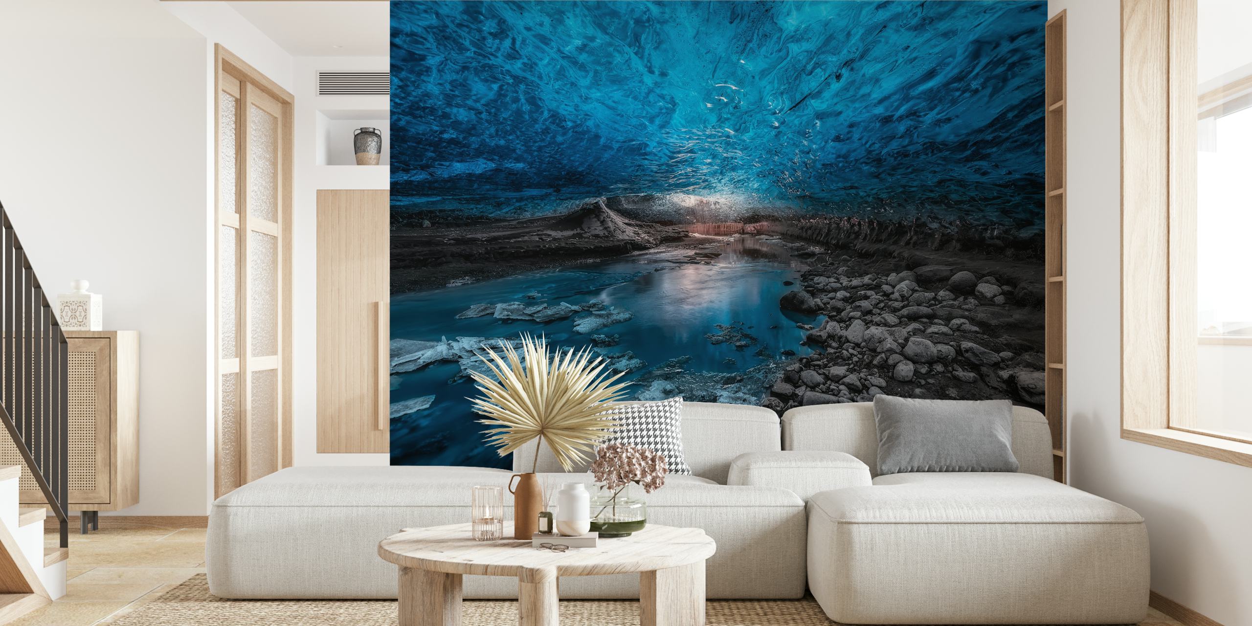 Ice Cave wallpaper in a stylish room