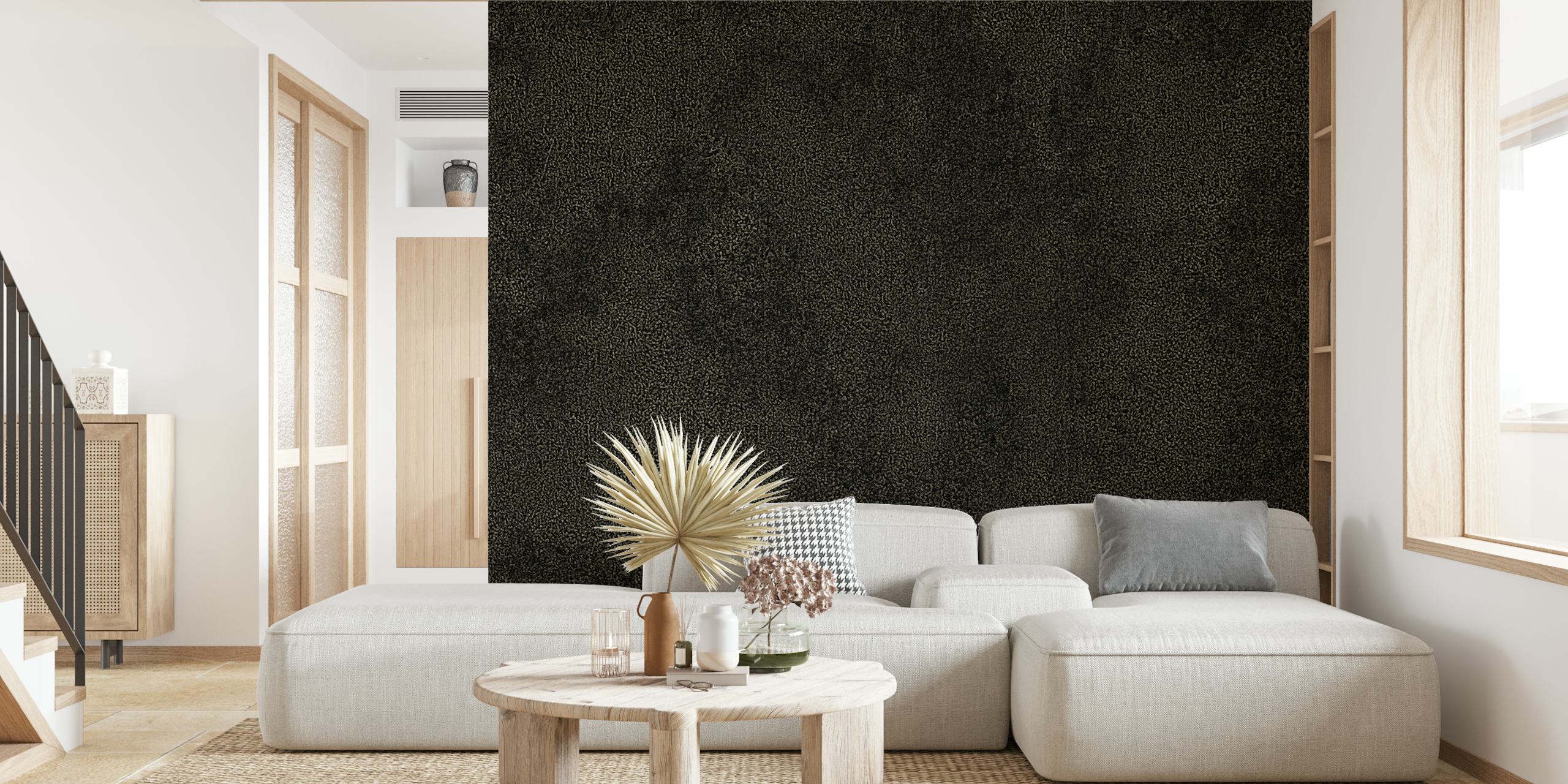 Obsidian Stone tapet i ett rum