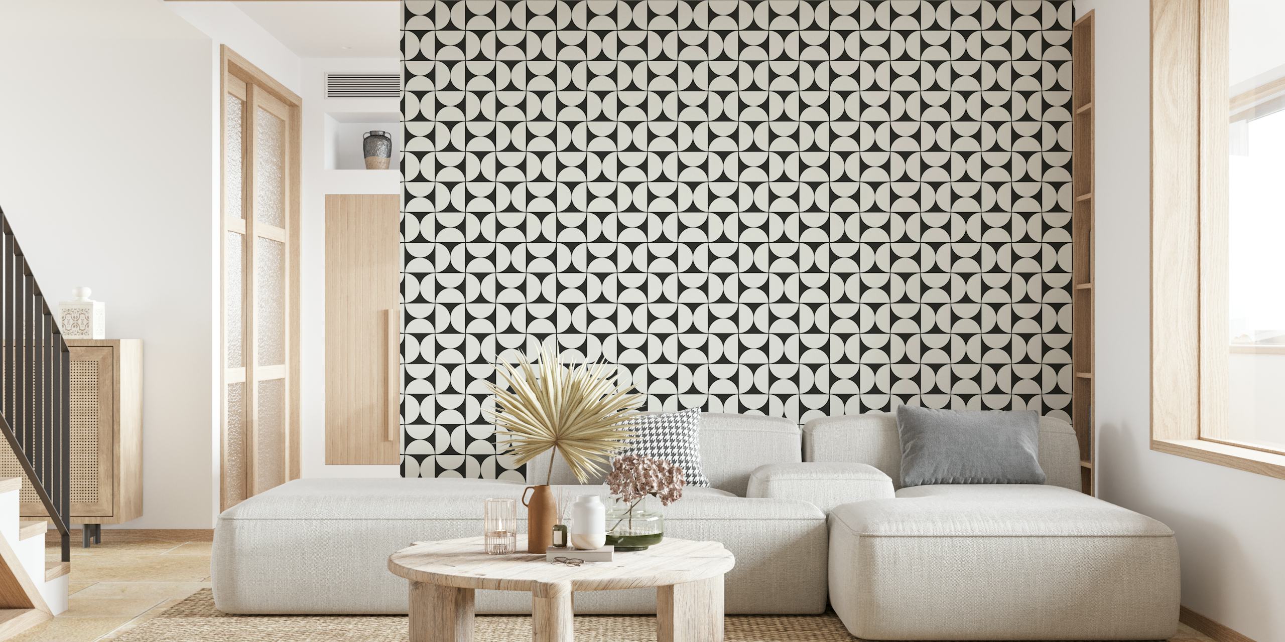 Mid-Century Modern Pattern tapeta u sobi