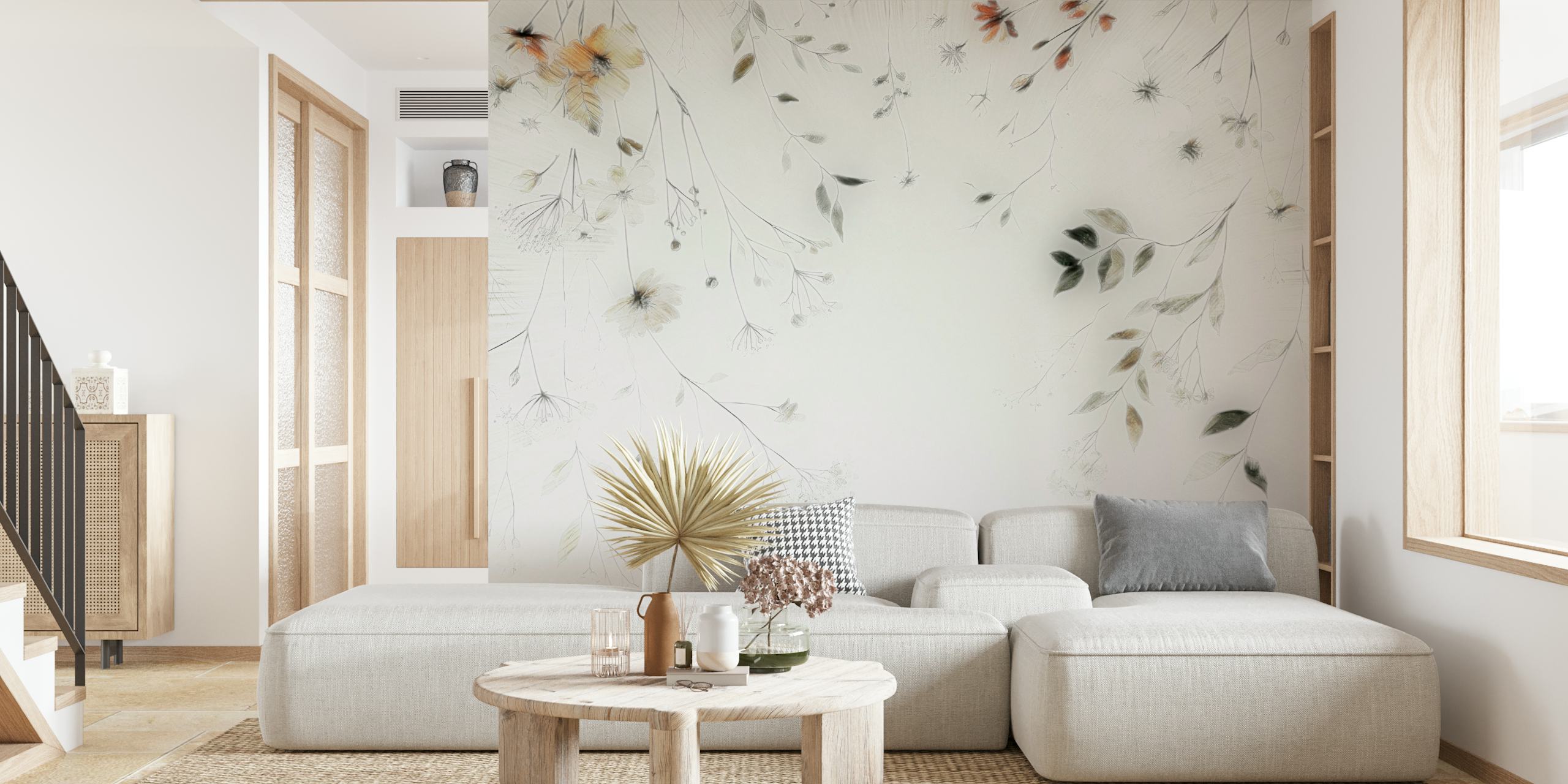 Carta da parati Wildflower Hugs in una stanza