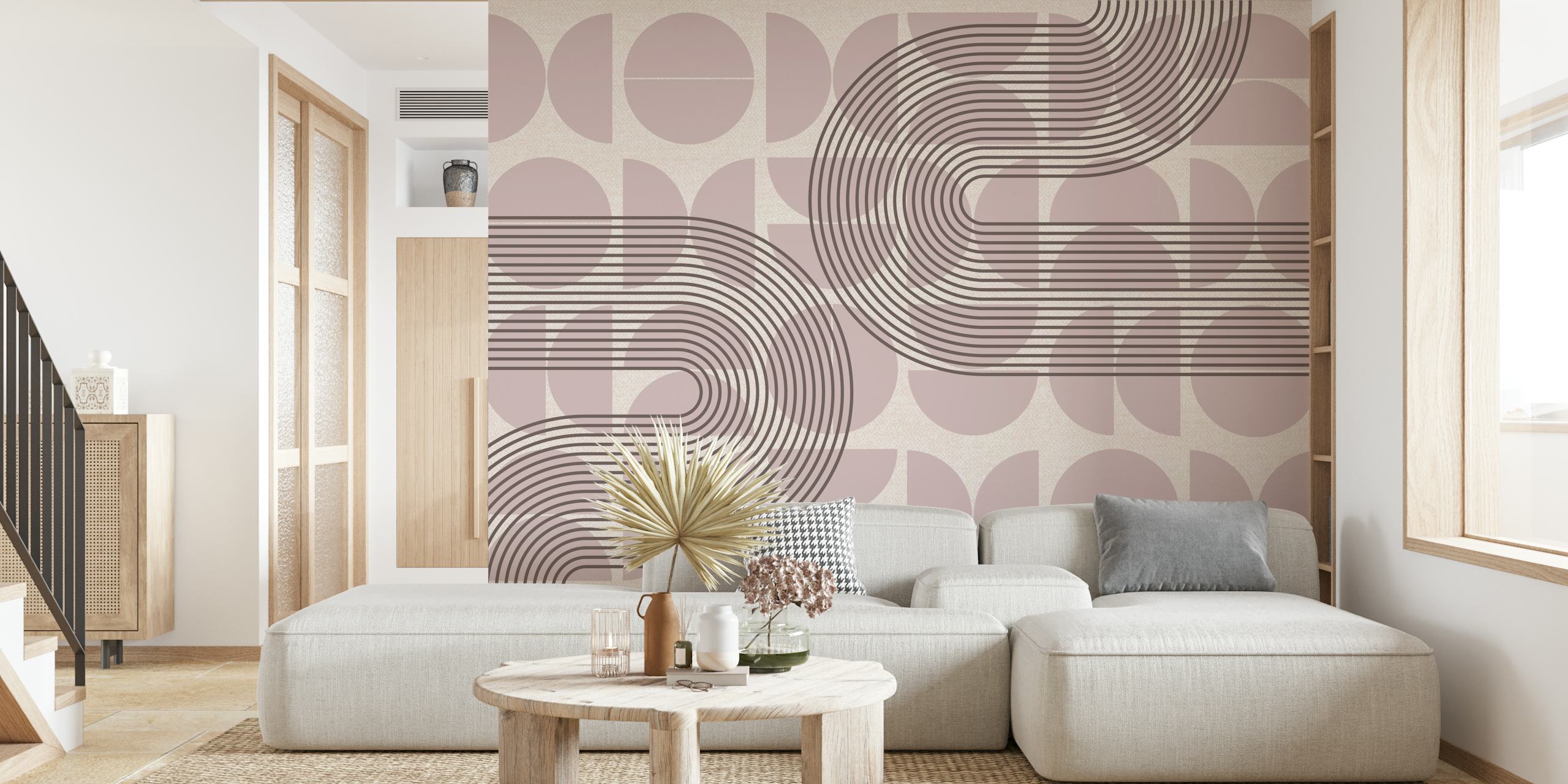 Abstract Mid Century Modern tapetdesign