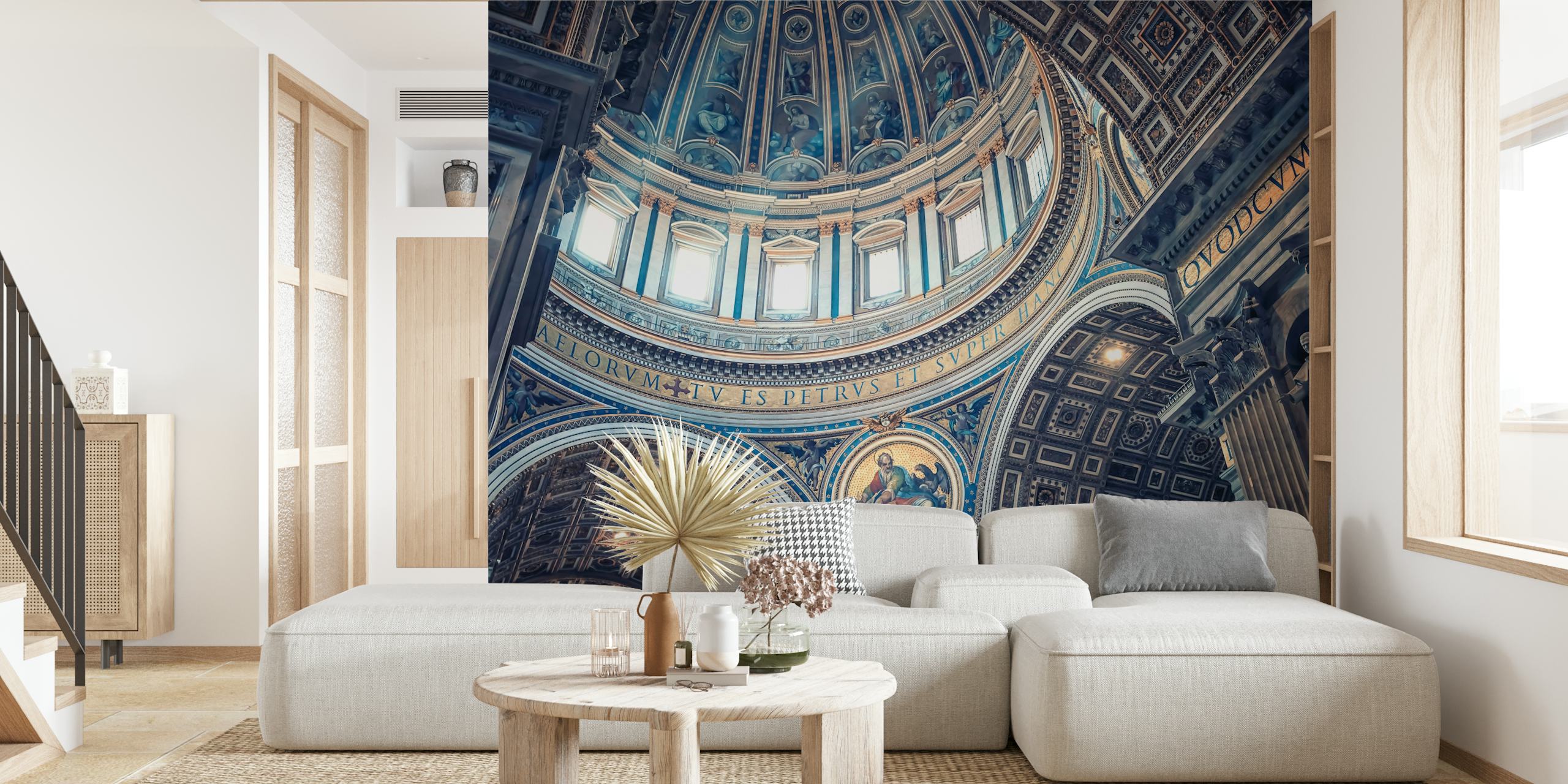 St Peters wallpaper displayed in a room