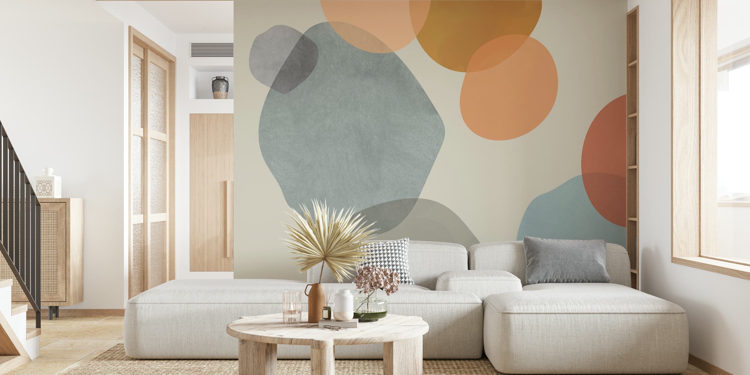 Curved Shapes Tapete in einem modernen Raum