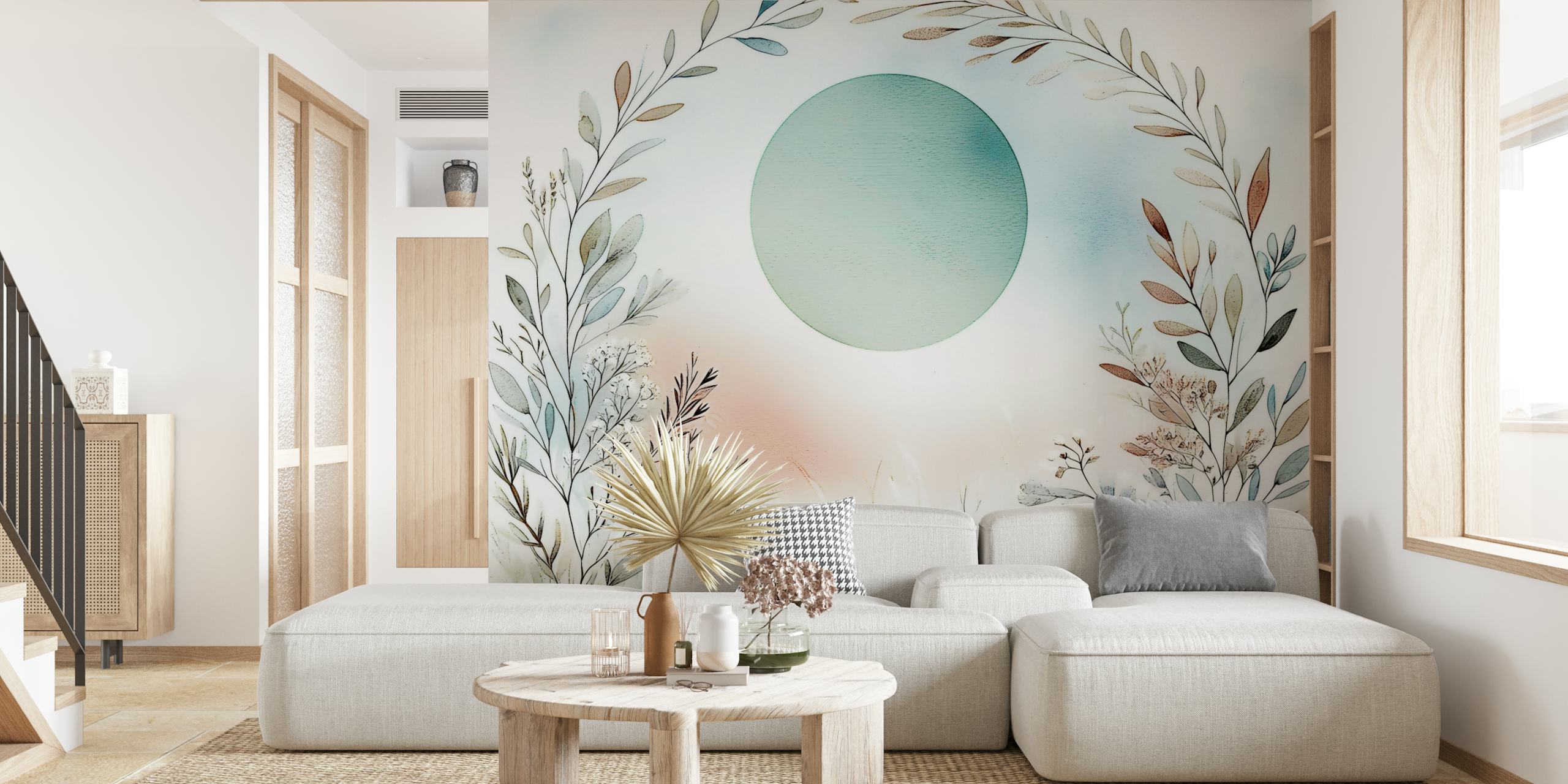Design tapety Elegant Flora Arch v místnosti