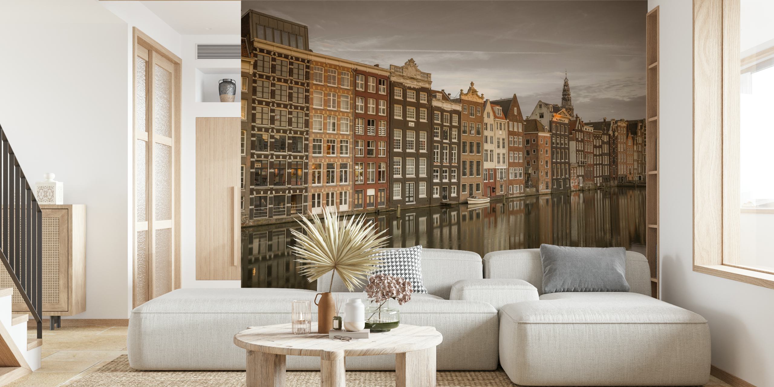 Σχεδίαση ταπετσαρίας Waterfront Living σε ένα σύγχρονο δωμάτιο