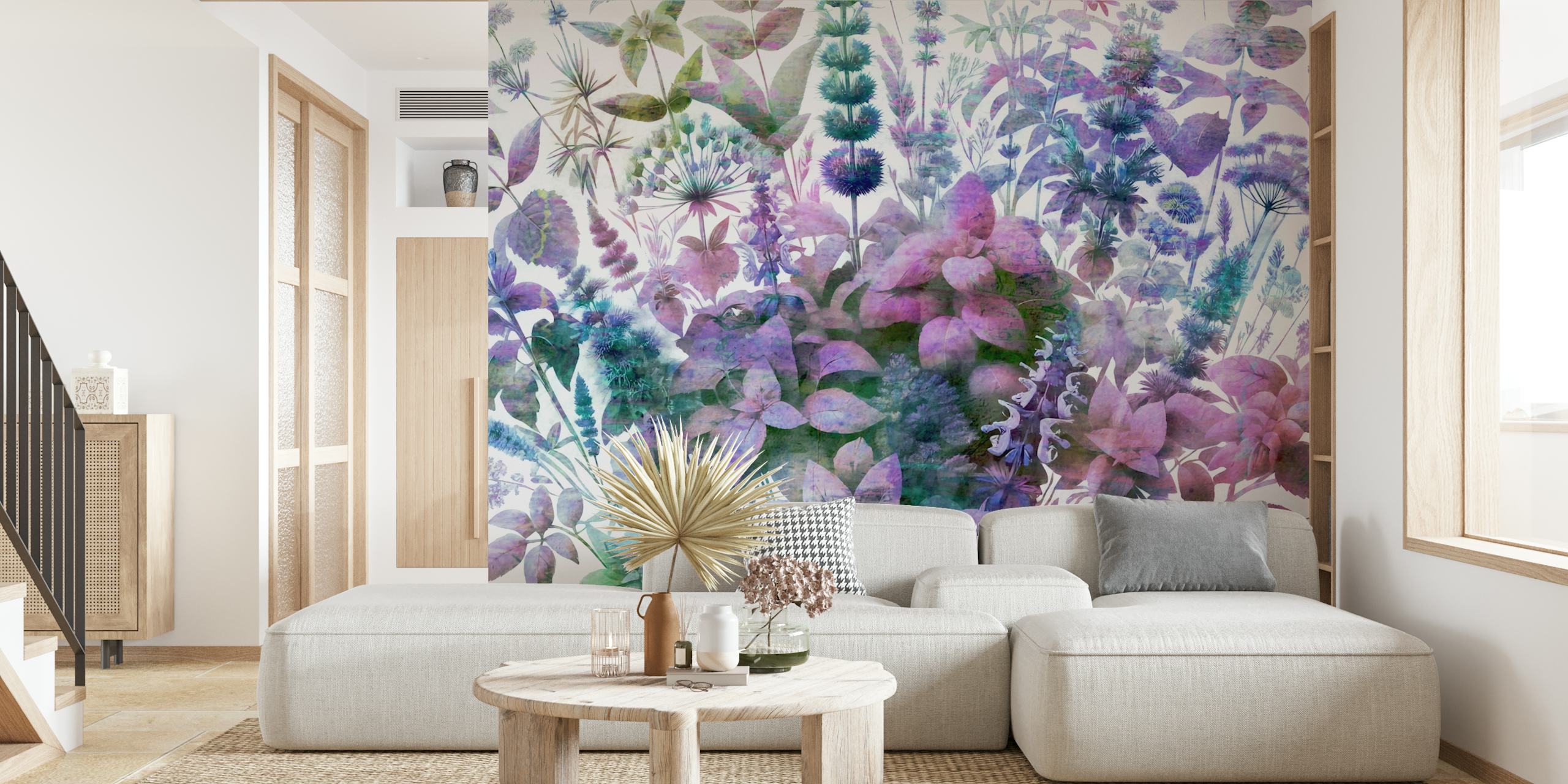 Charming Herb Spectacle Tapete in einem Raum