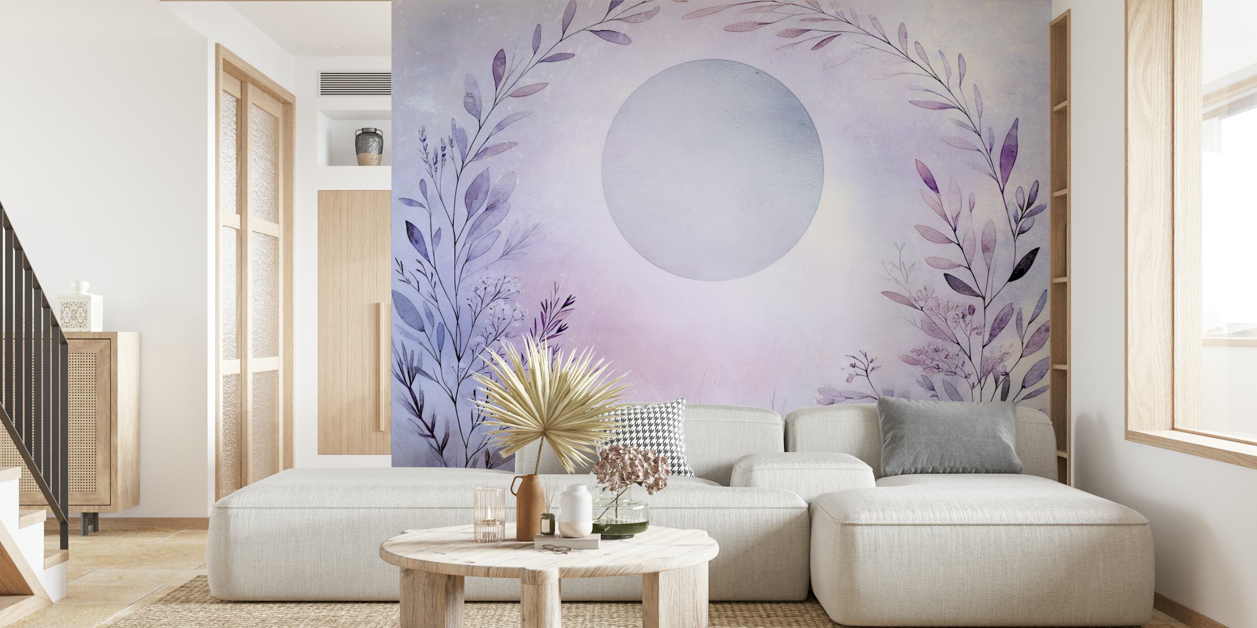 Enchanted Botanical Bliss wallpaper in a room