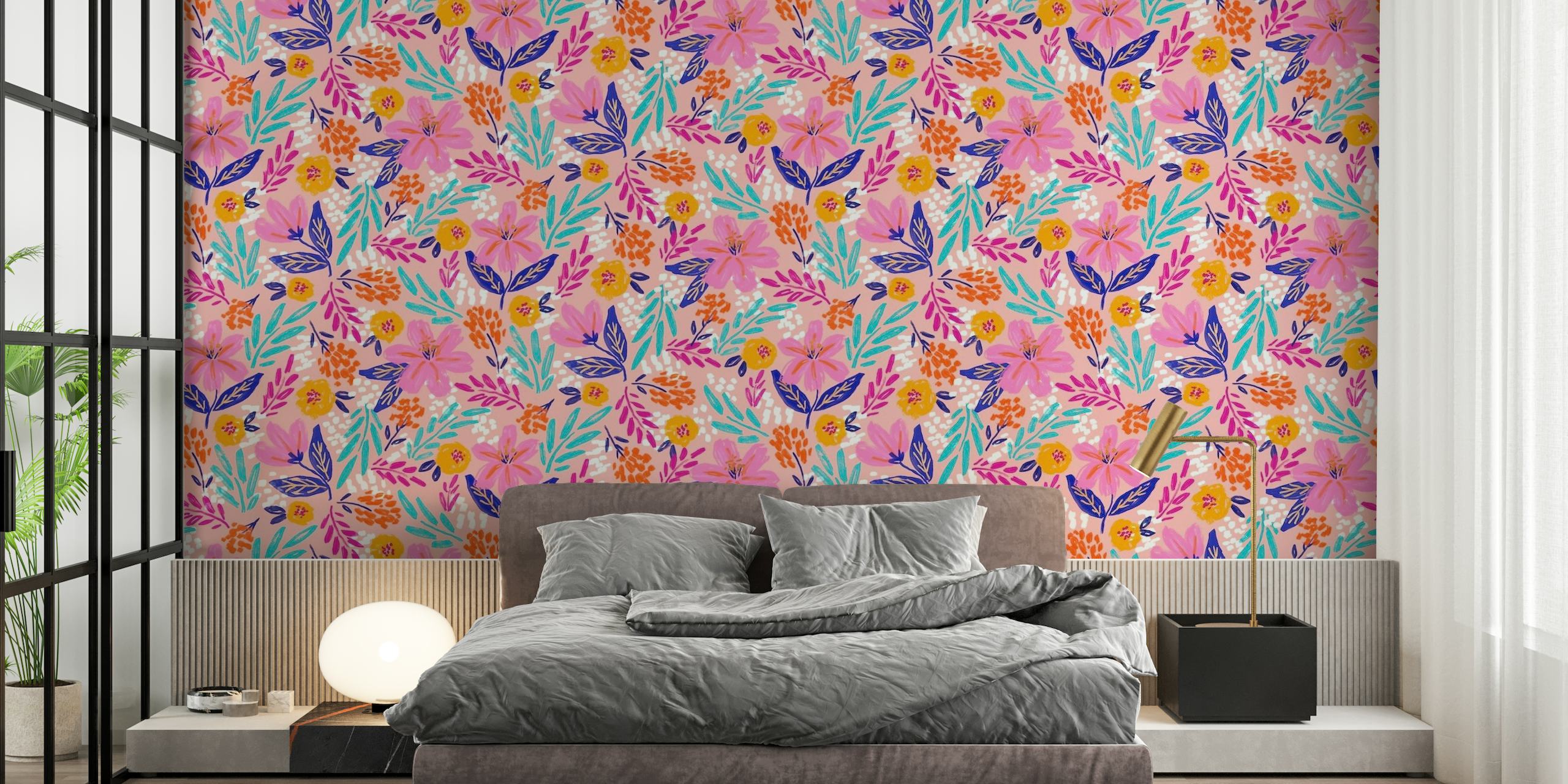 Tropical Blooms wallpaper