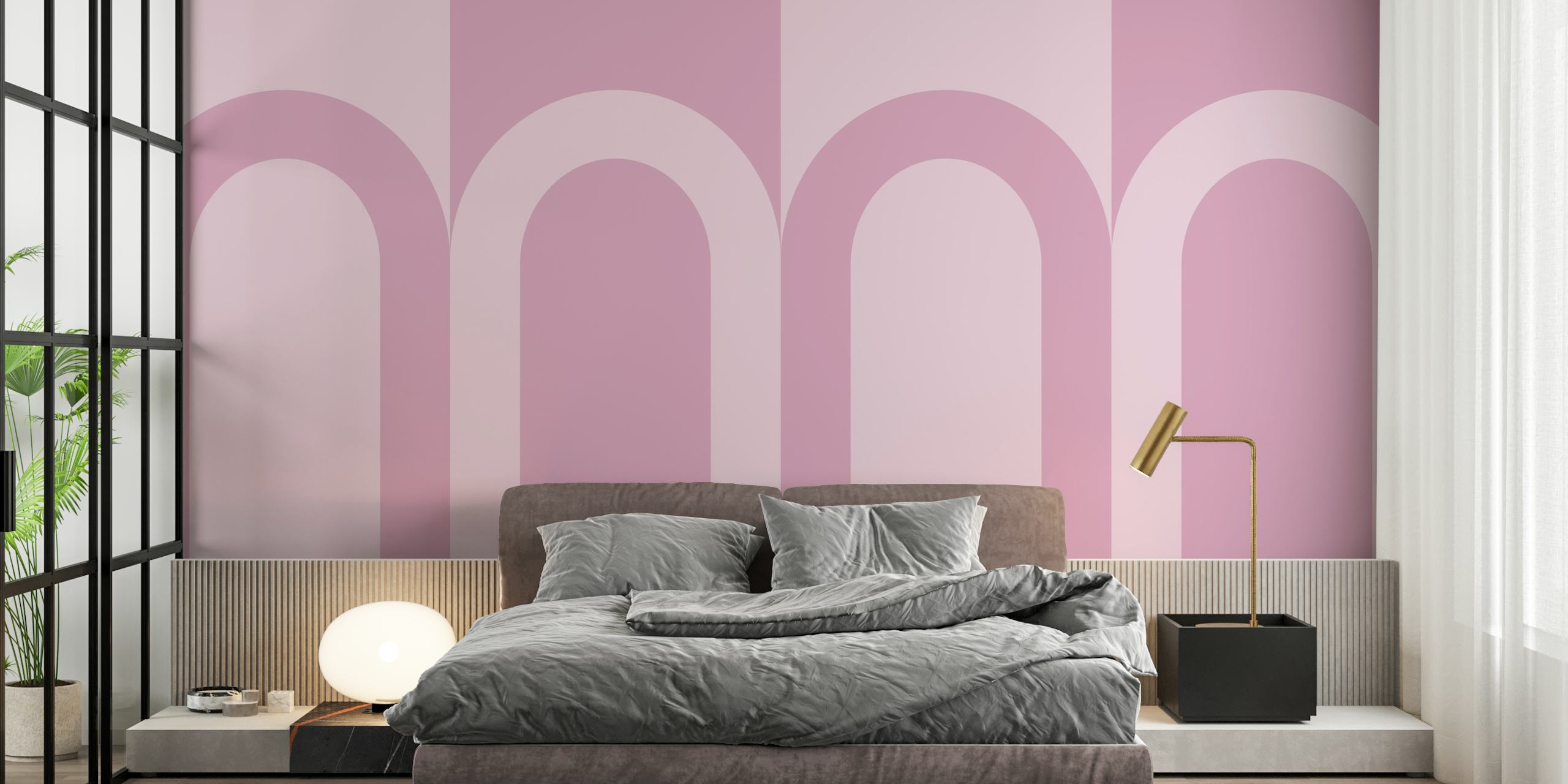 Minimalist Arch Art tapetdesign i et rum