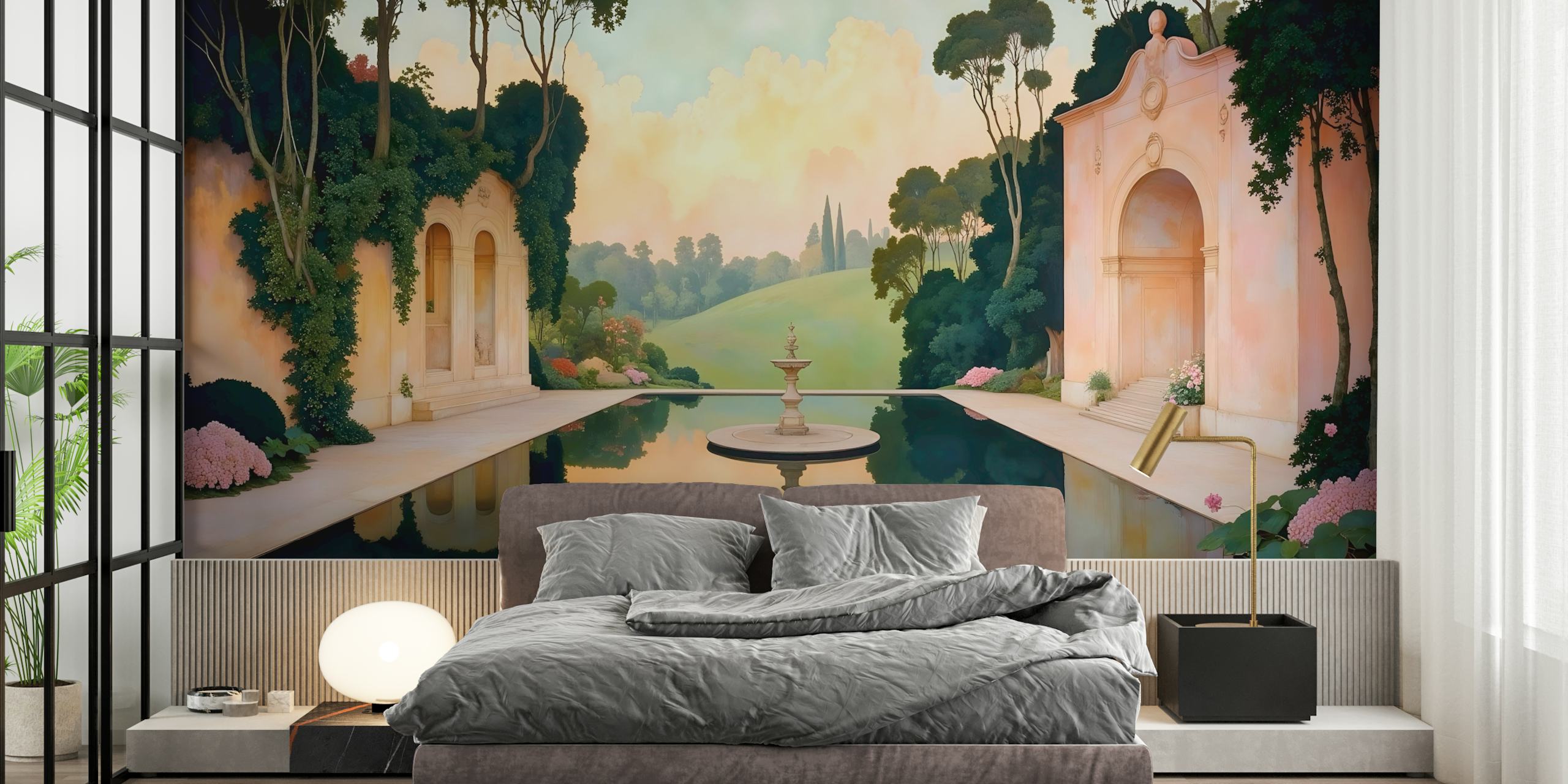 Tapeta Antique Garden Elegance v místnosti