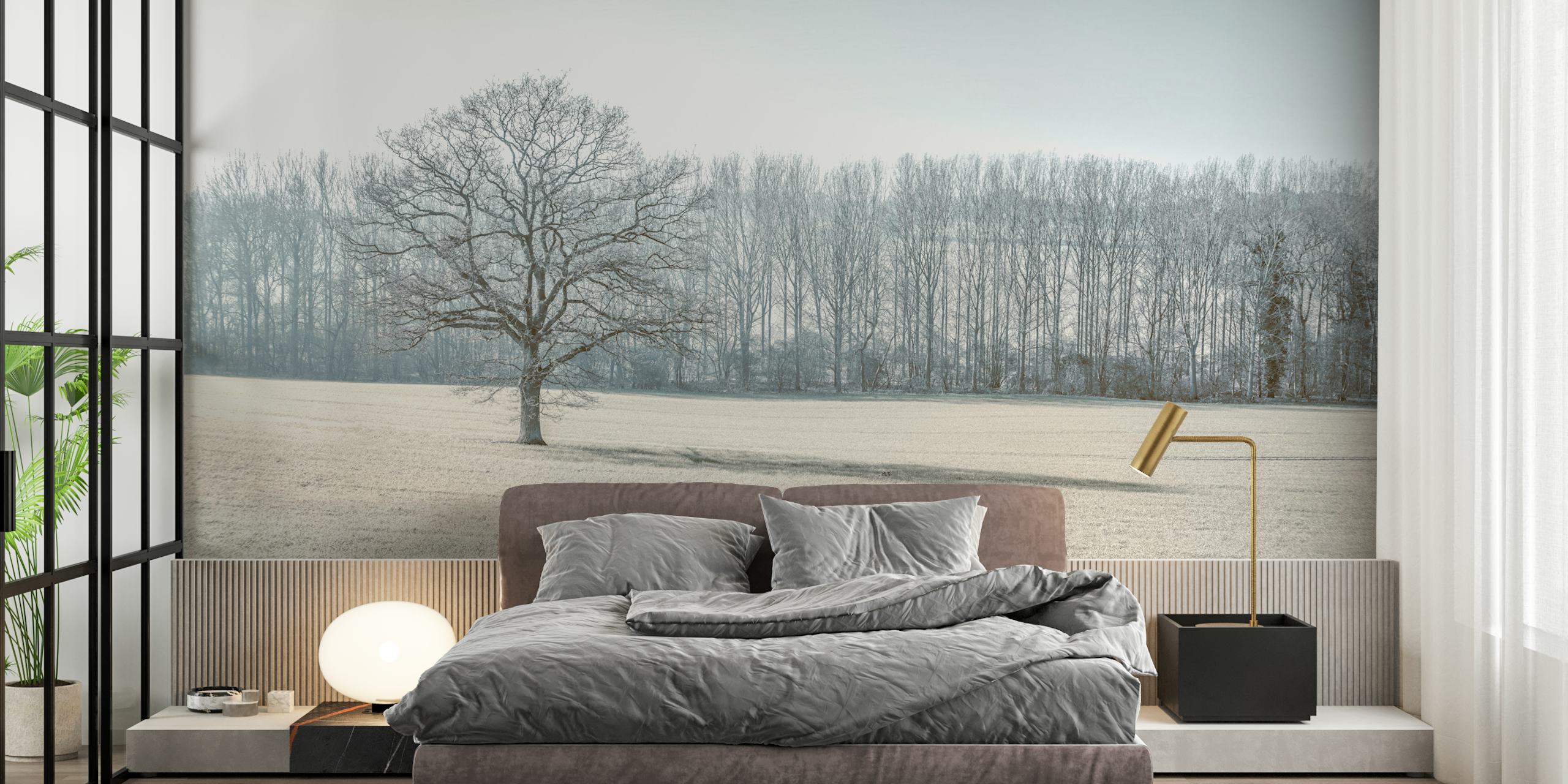 Quiet Winter Harmony wallpaper in a room