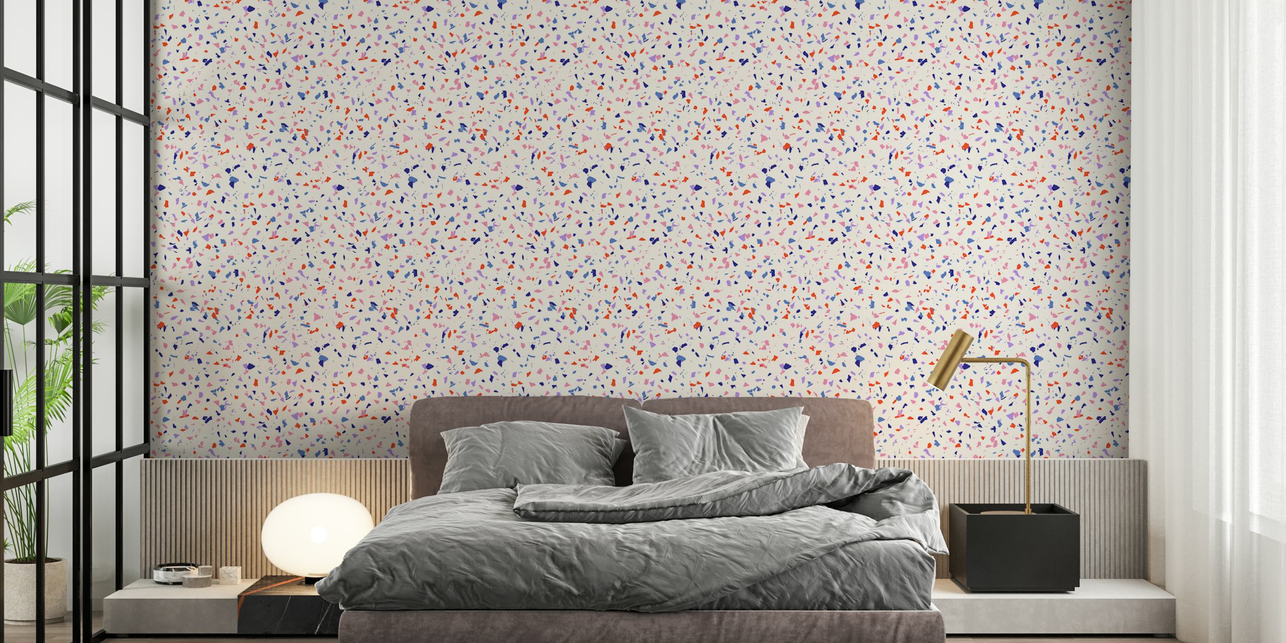 Bold Terrazzo wallpaper in a room setting