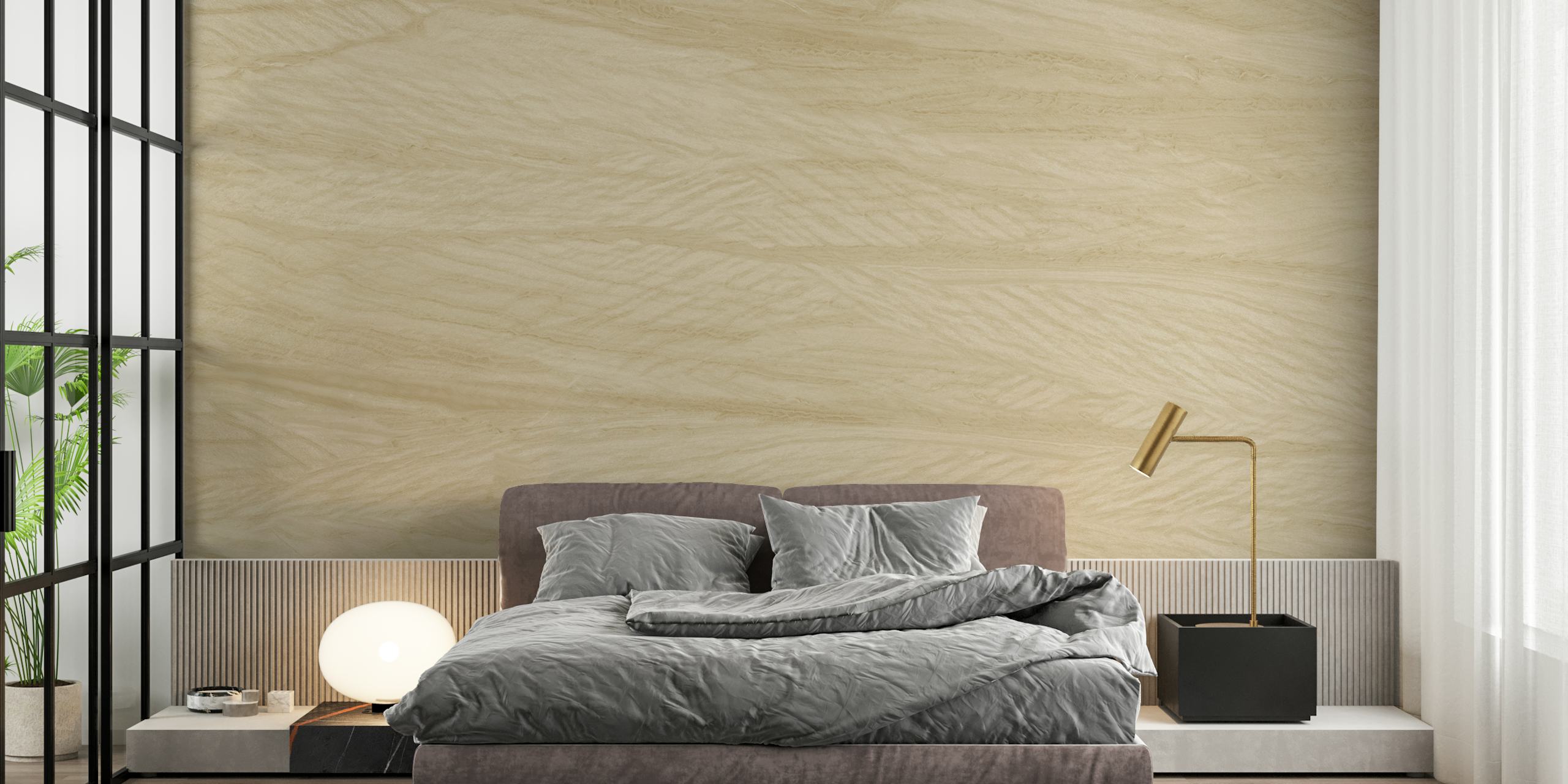 Soft Desert Waves wallpaper in a room