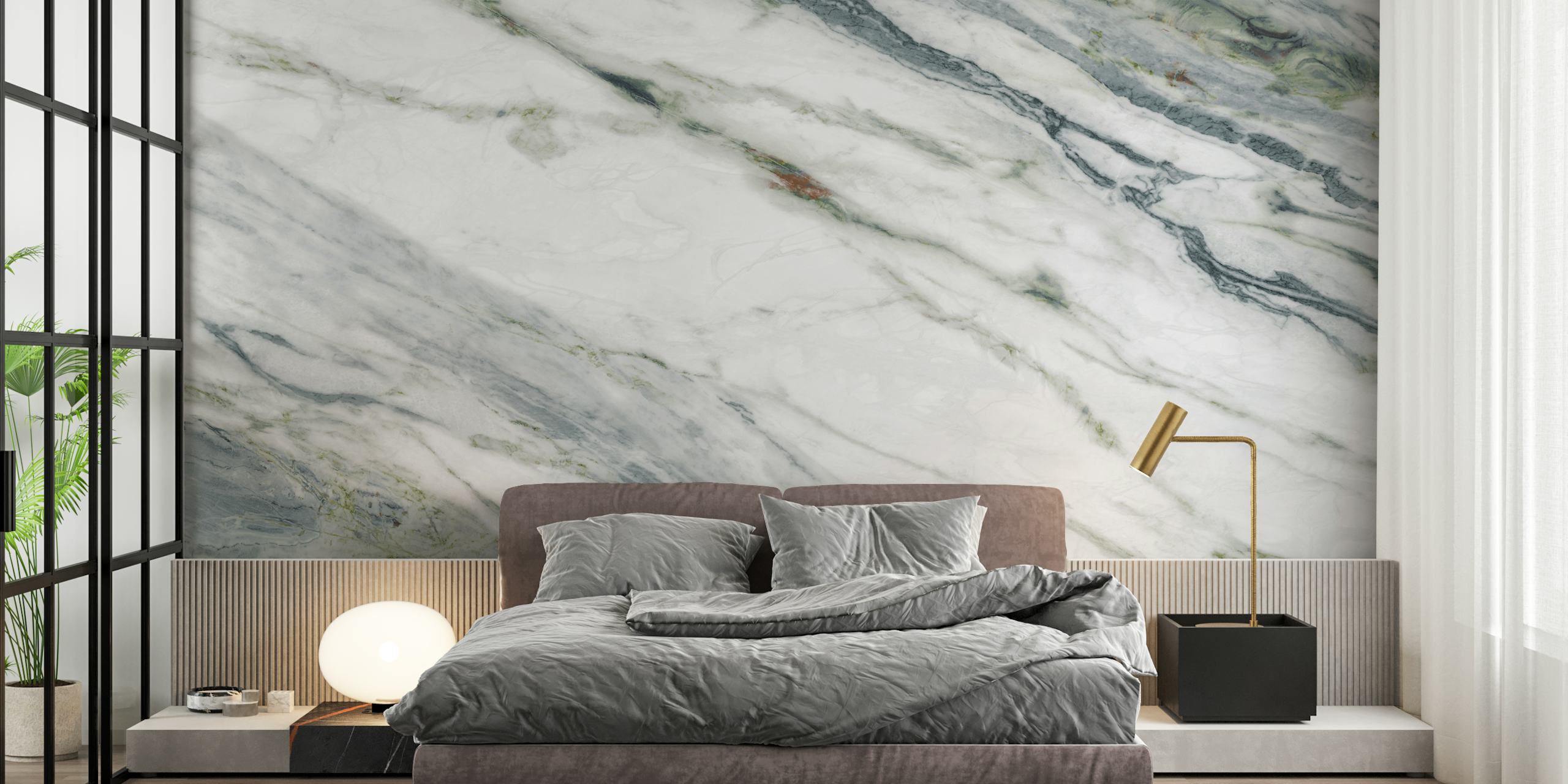 Verde Calacatta Marble behang in een kamer