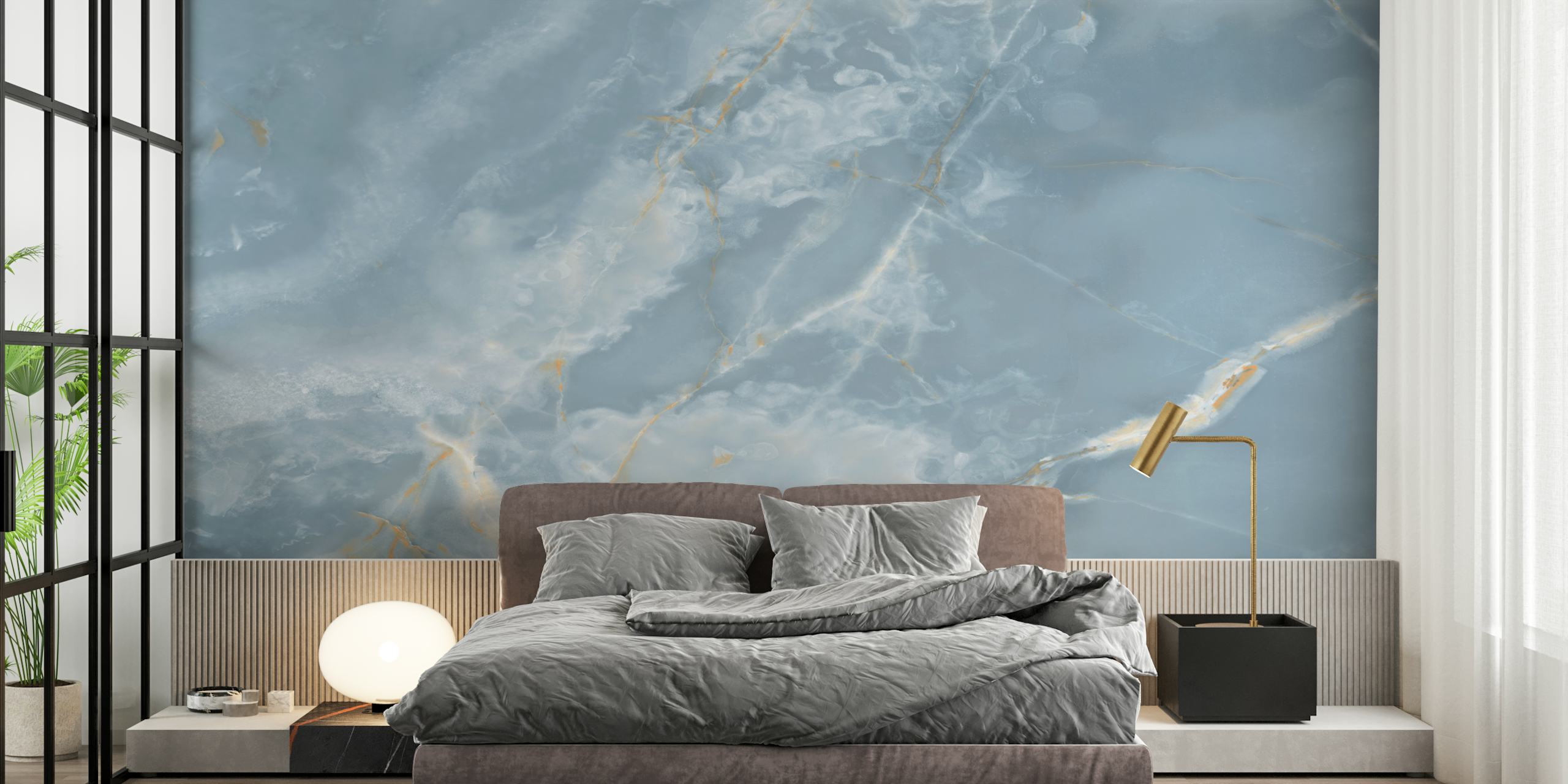 Blue Onyx wallpaper design in a room