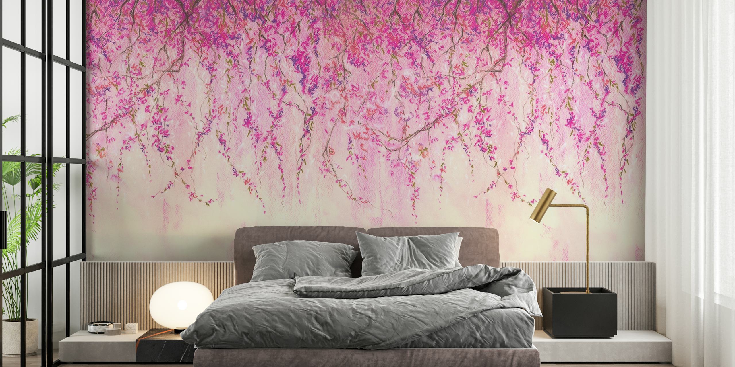 Sakura pastel branches παρουσίαση ταπετσαρίας