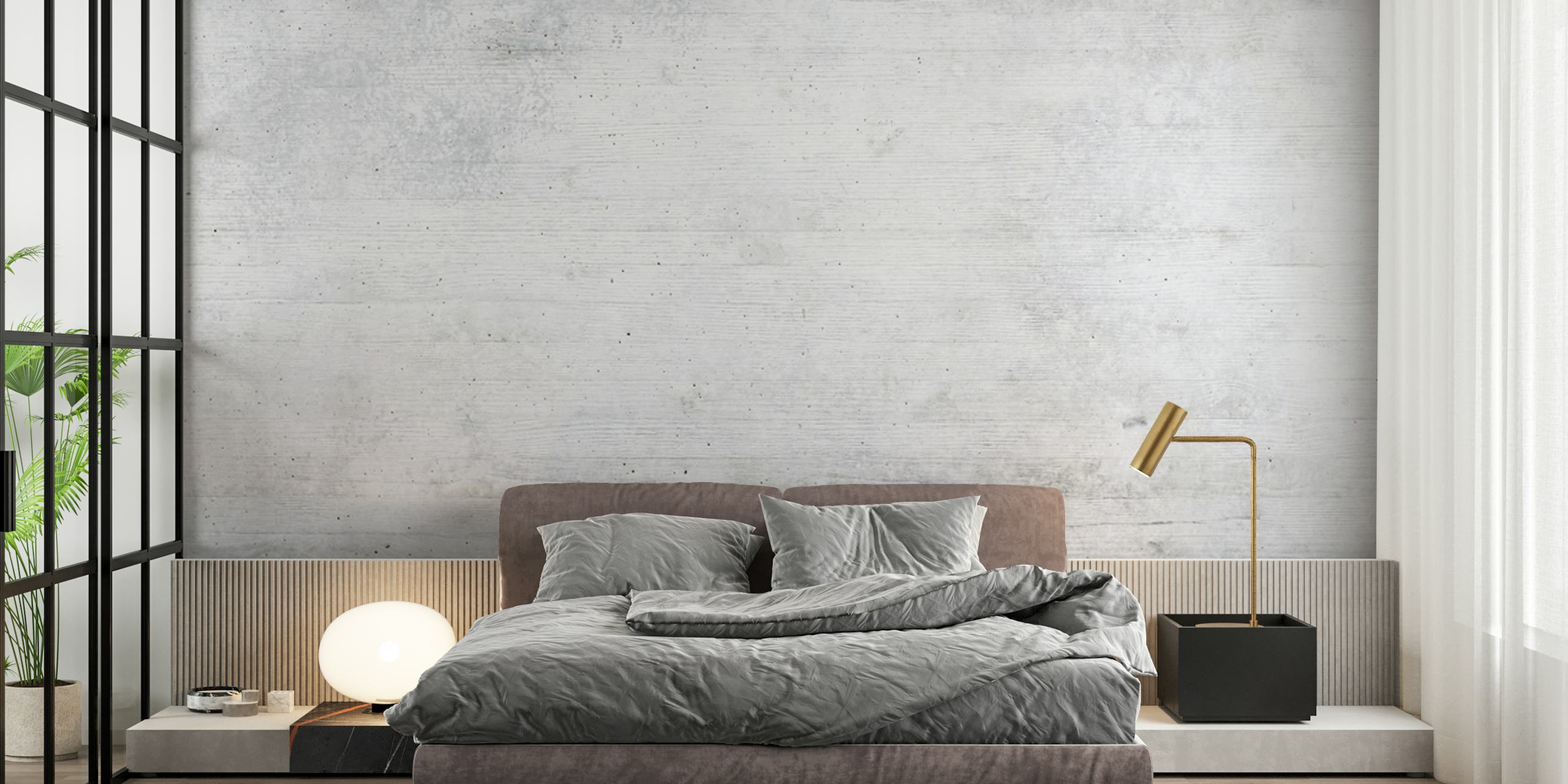 Textured white concrete wallpaper with grainy finish