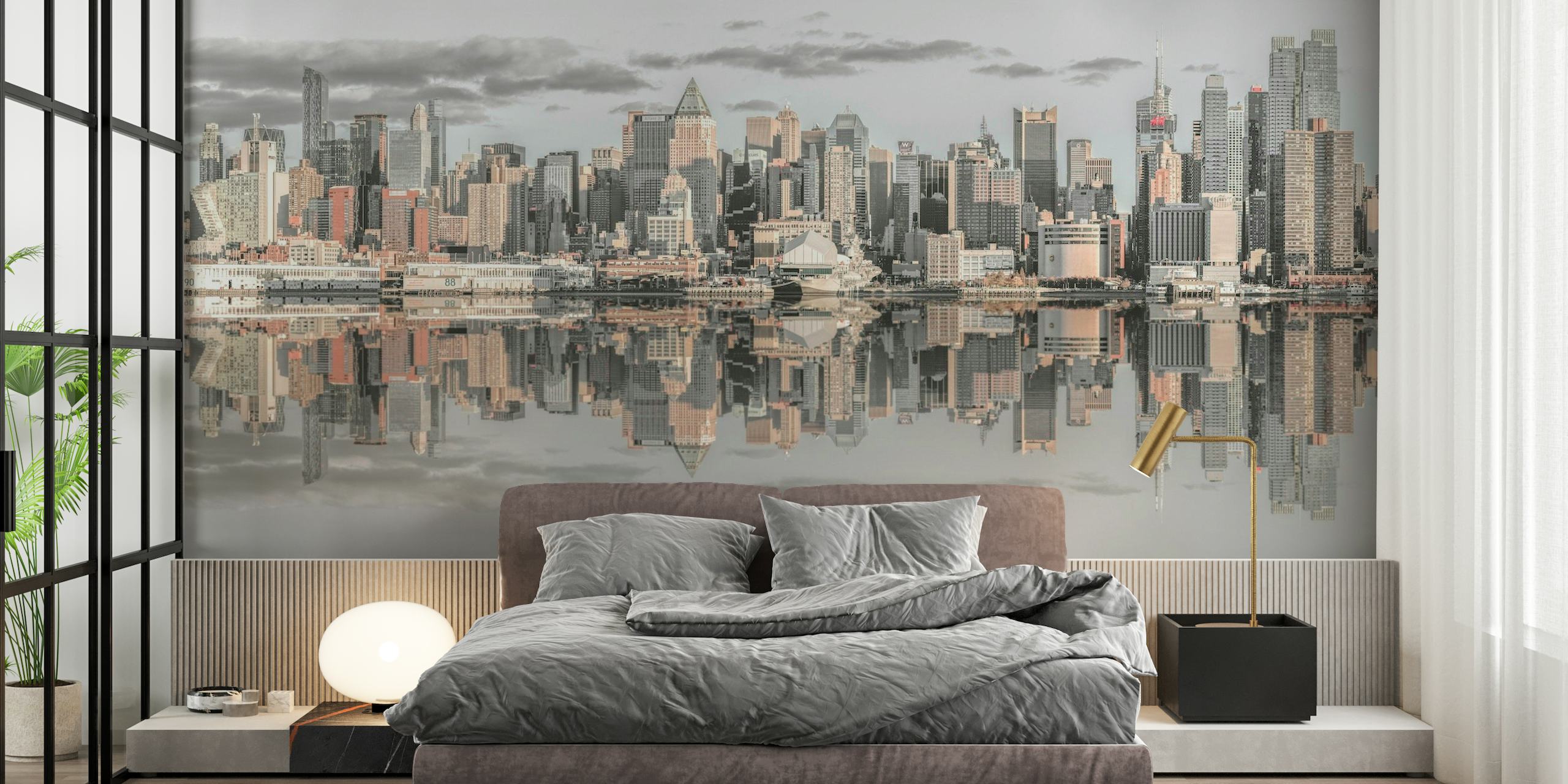 Lower Manhattan's Panoramic Grandeur papel pintado