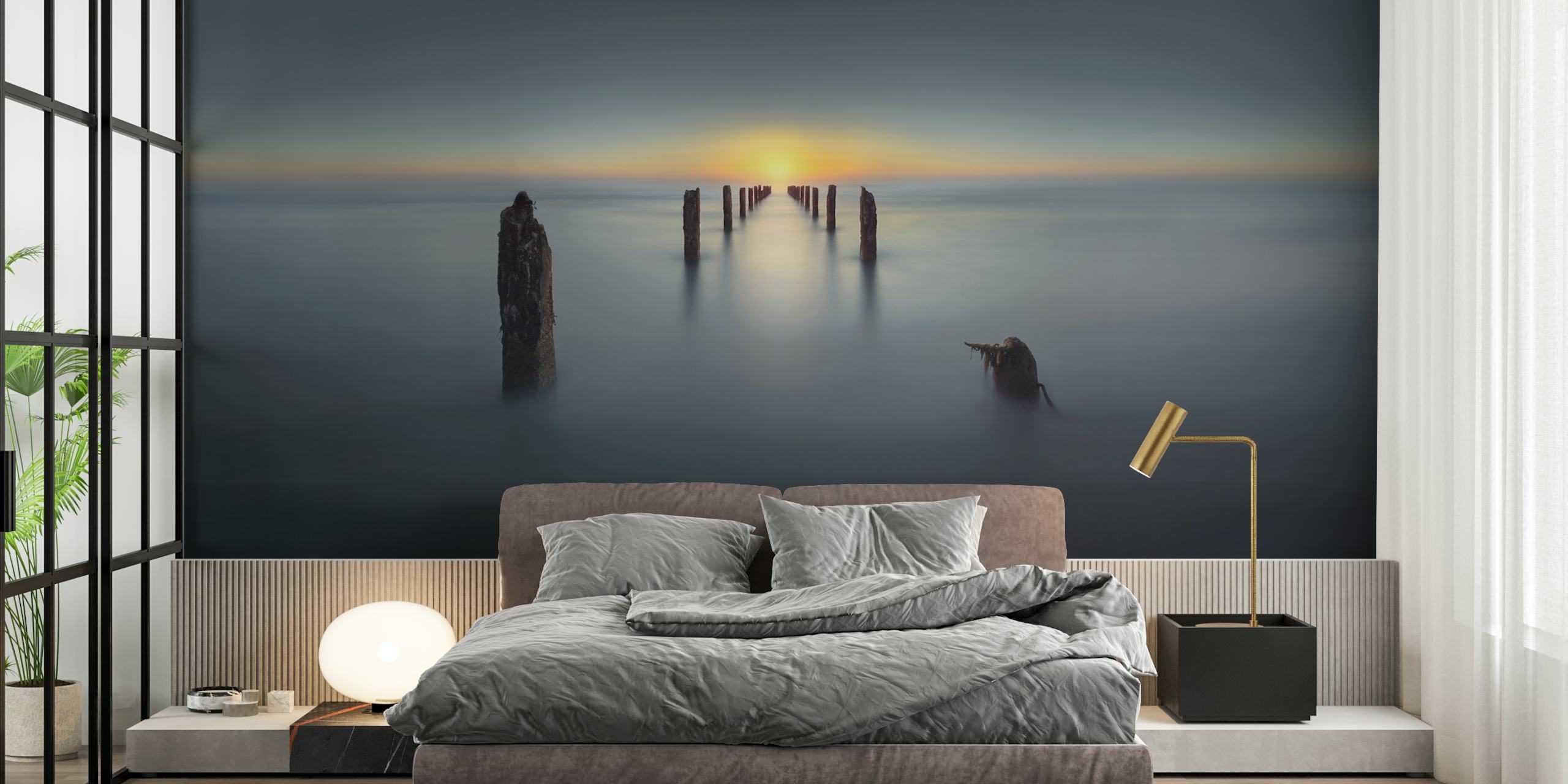 Sfondo Last Light con una scena serena di tramonto