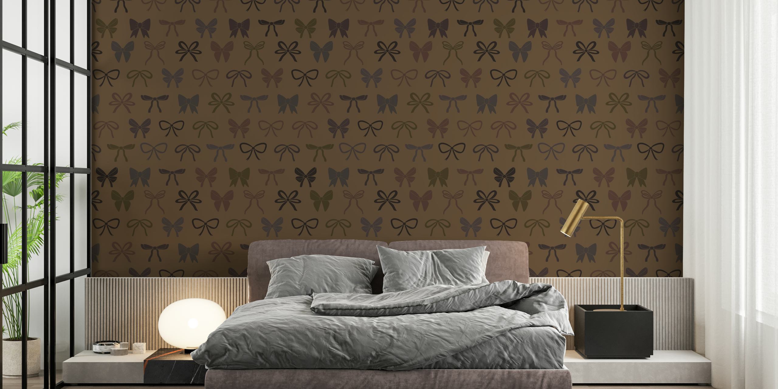 Tapeta Autumn Bows Decor v místnosti