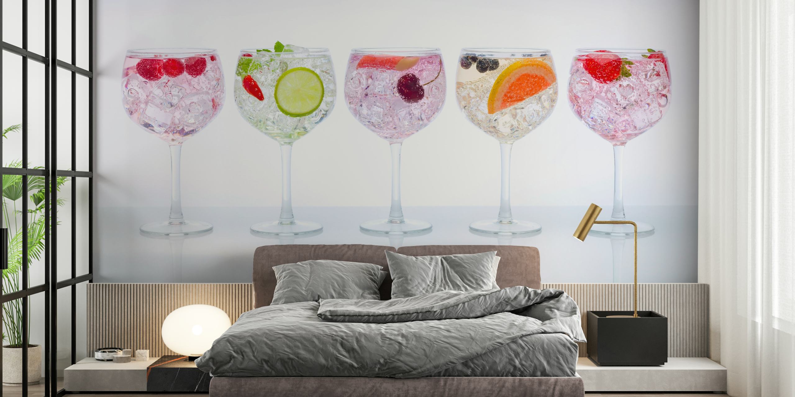 Tapeta Gin Tasting u stylish sobi