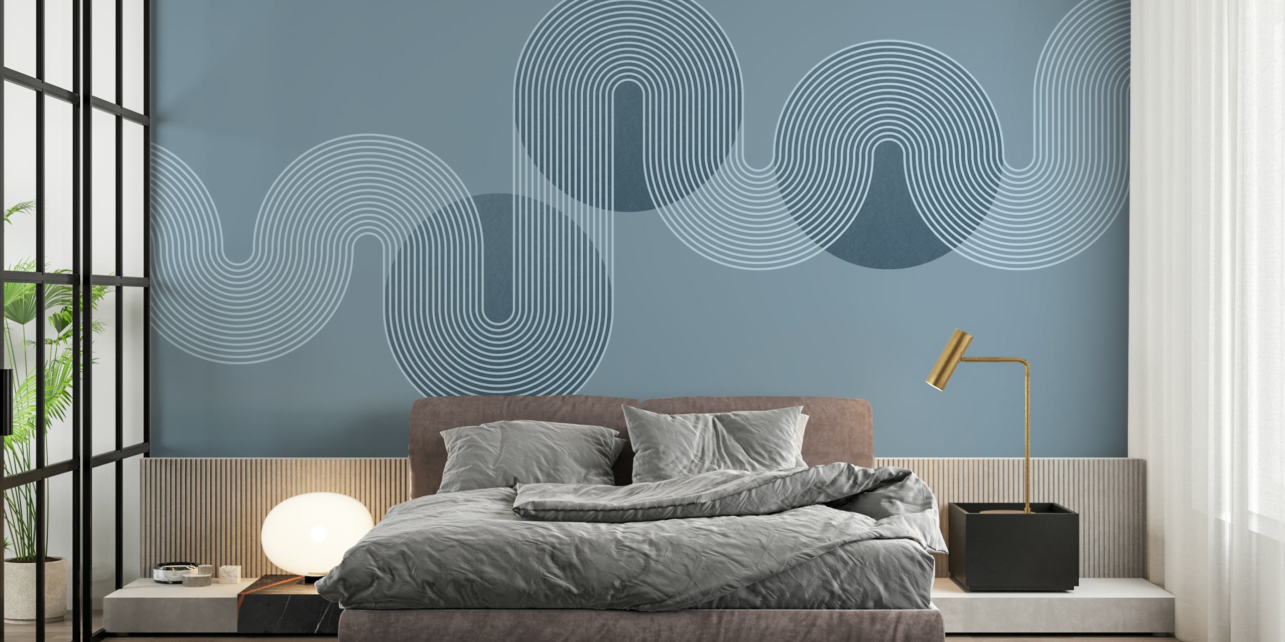 Curvy Line Chic tapet vist i et rum