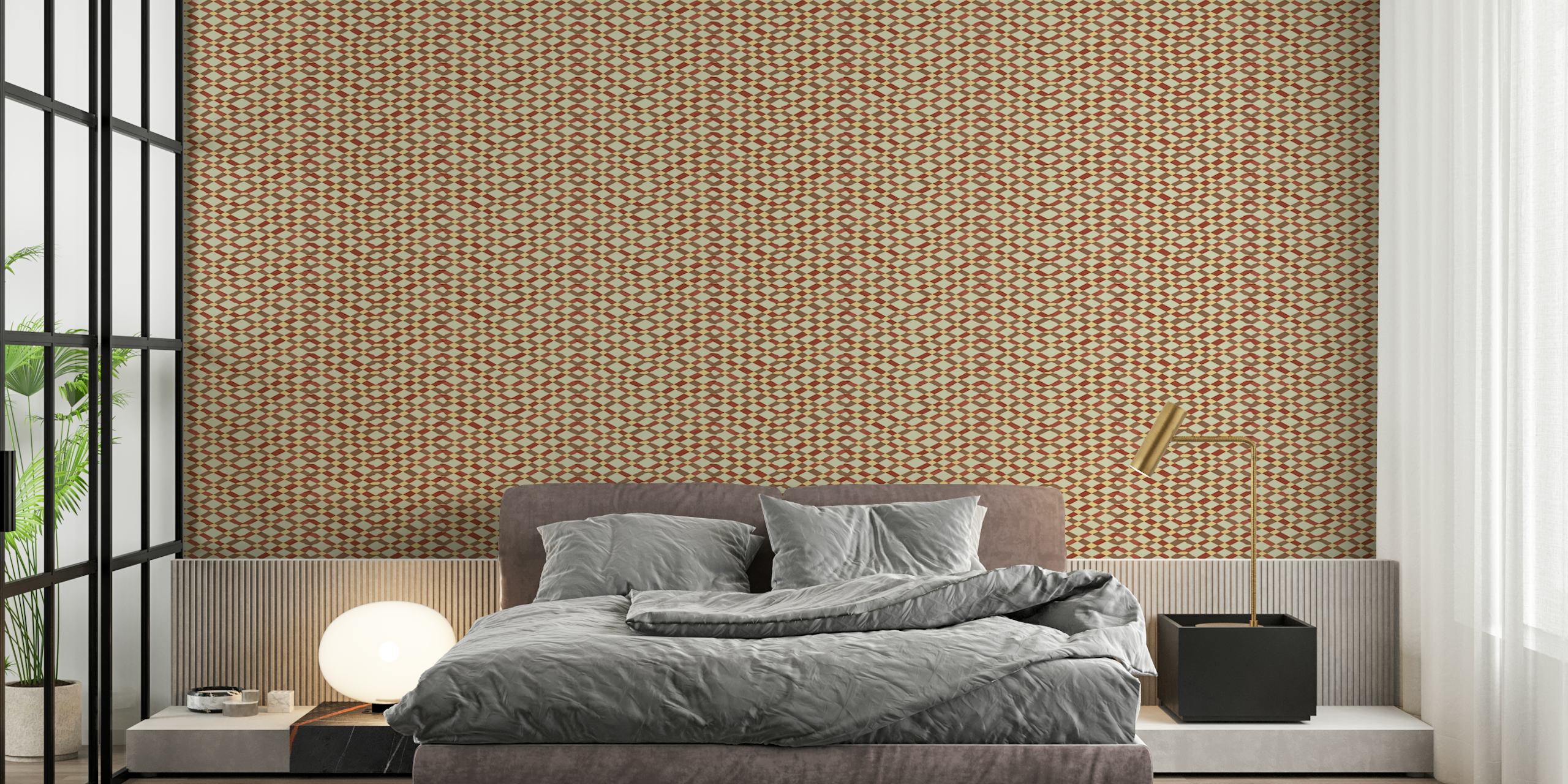 Papier peint Grid Day dans une pièce moderne