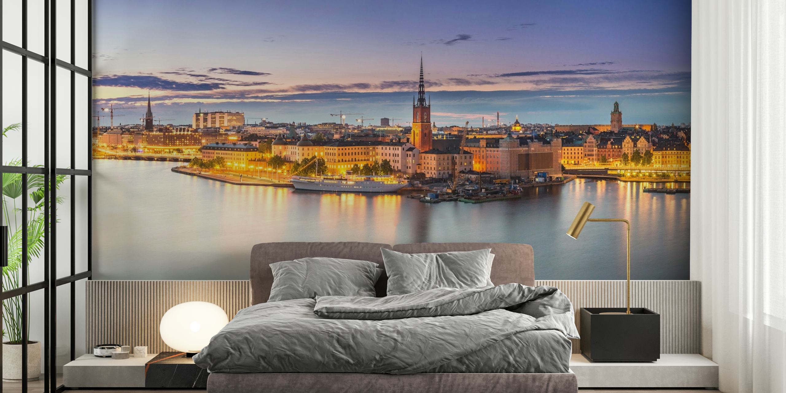 Stockholm panorama behang
