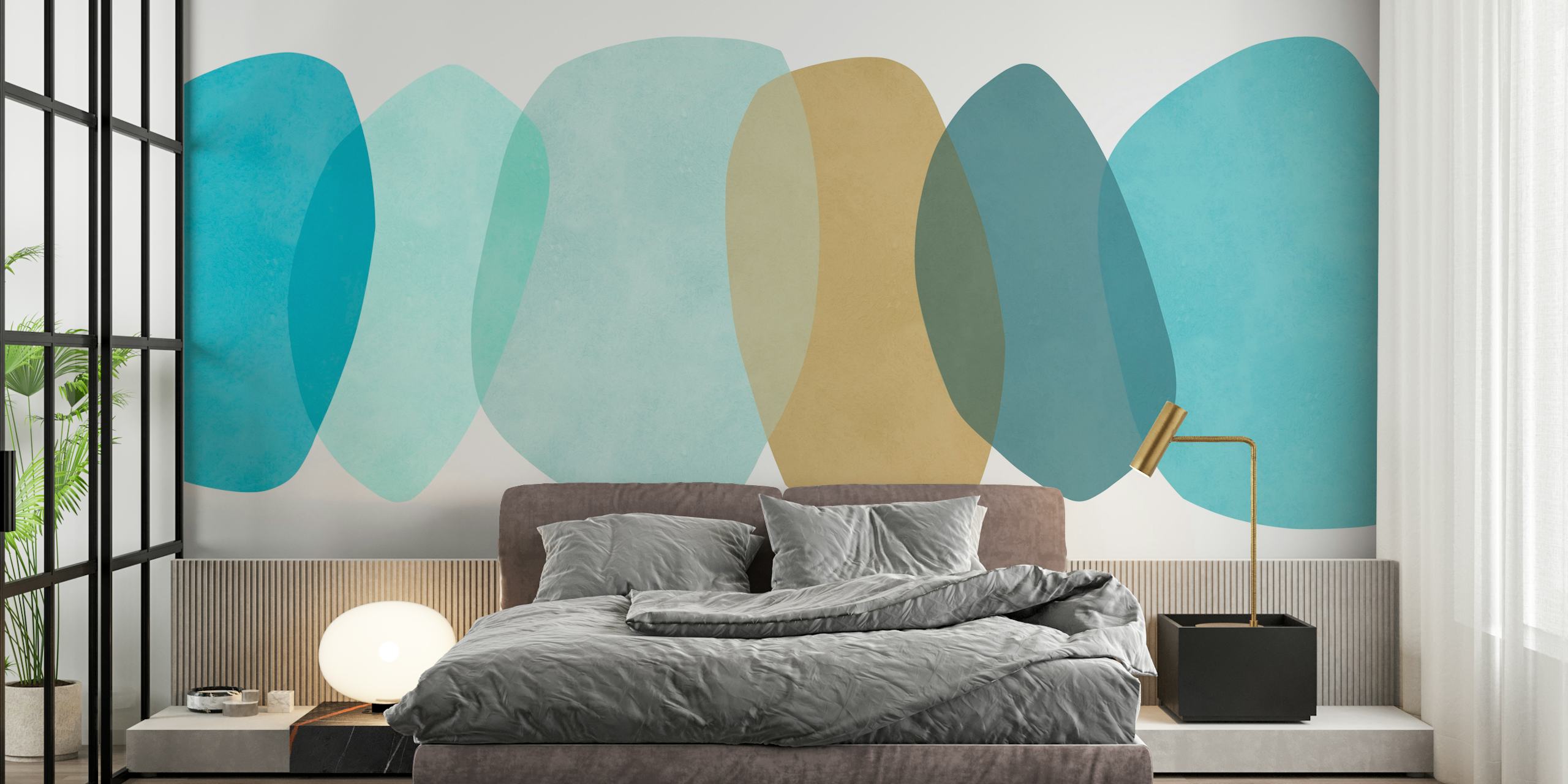 Design della carta da parati Modern abstract strokes