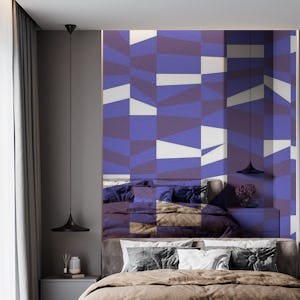 Purple Color Blocks geometric