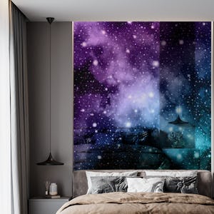 Purple Teal Galaxy Nebula 2