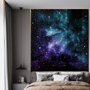 Teal Purple Galaxy Nebula 1