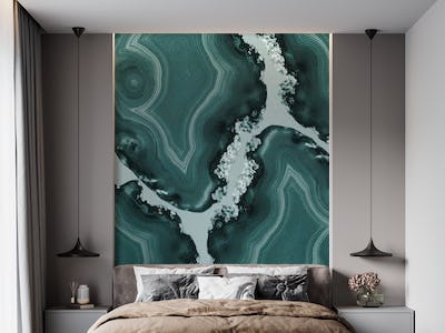 Teal Agate Pattern 1