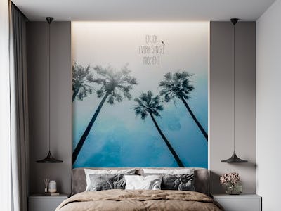 Palm Trees Classic Blue