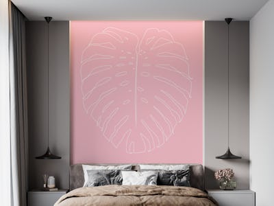 Monstera Leaf Line Art 2