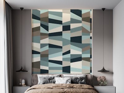 Nordic Color Blocks Mint Taupe
