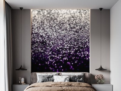 Purple Black Silver Glitter 1