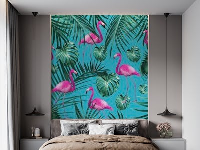 Tropical Flamingo Pattern 4